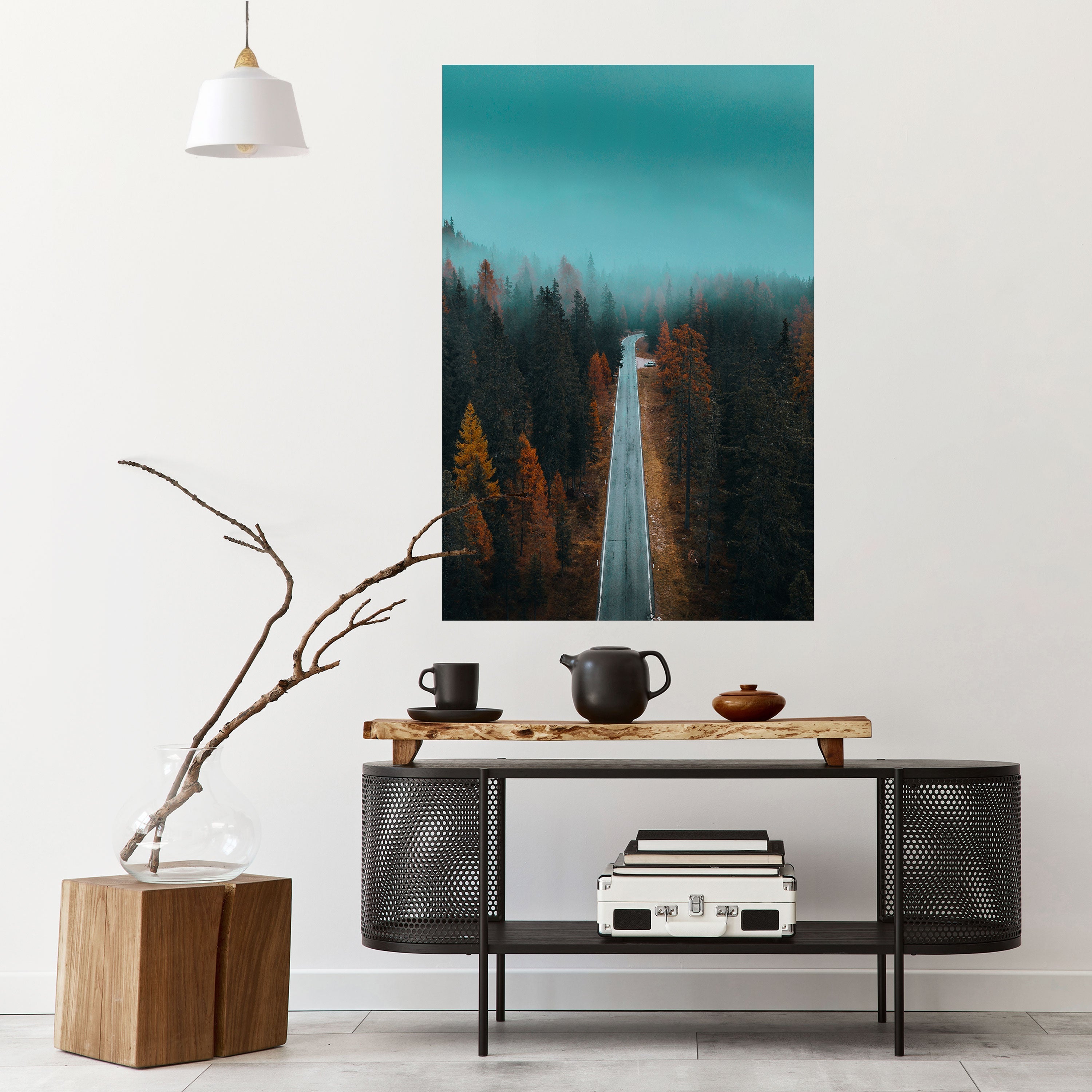 Αφίσα SERENE ROADWAY ESCAPE με θέμα "Ξεκολλήστε και κολλήστε"