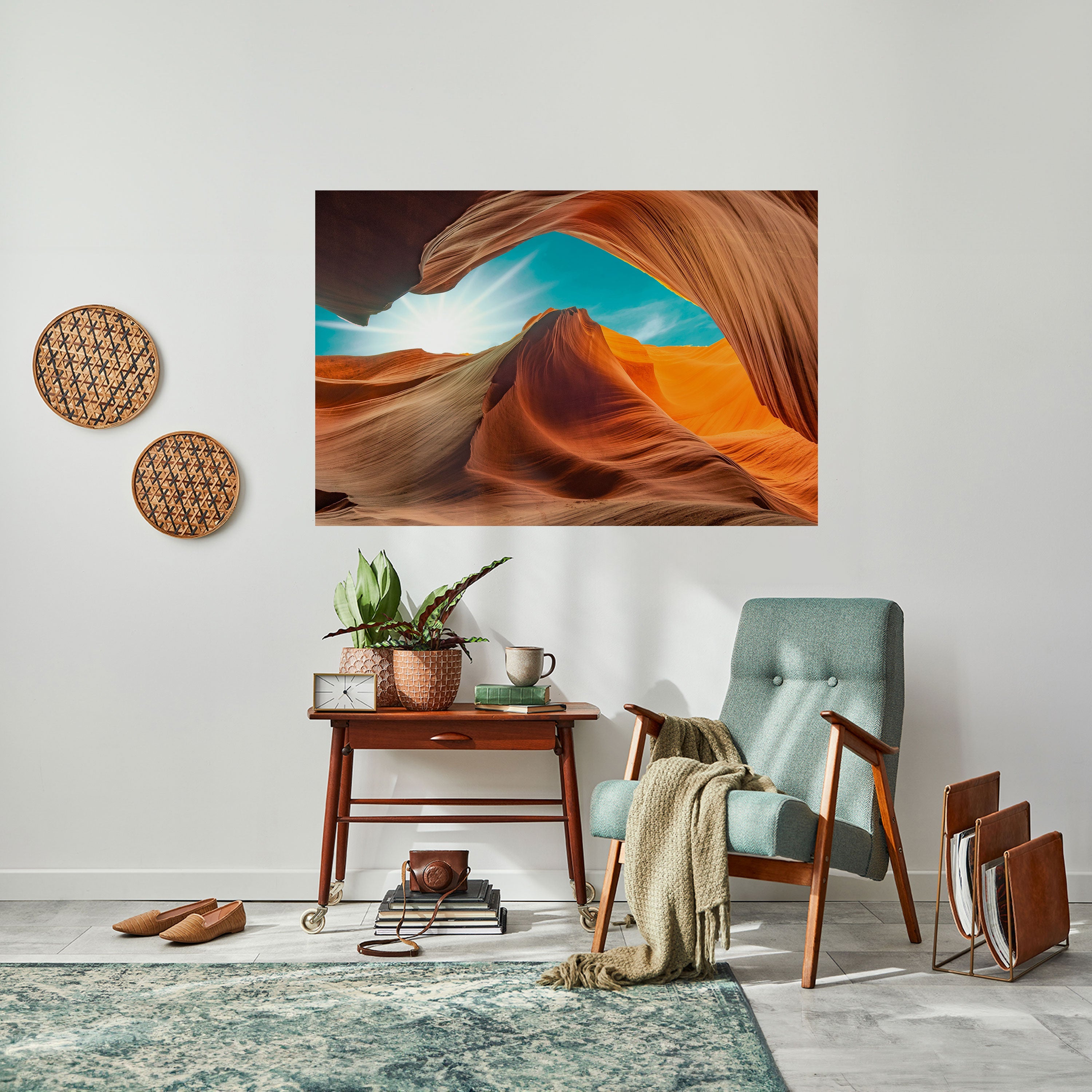THE CANYON'S WHISPER Peel and Stick Horizontal Poster