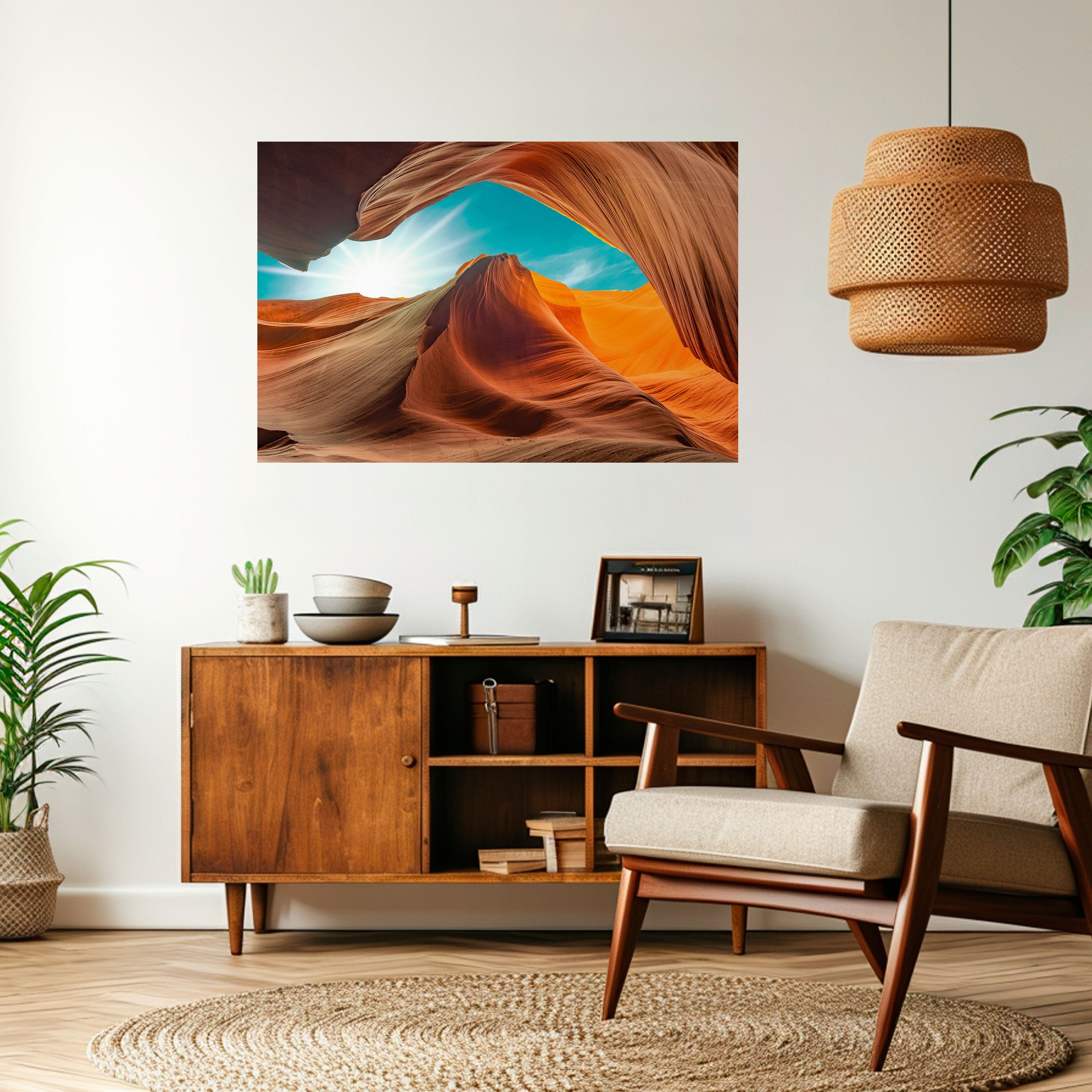 THE CANYON'S WHISPER Peel and Stick Horizontal Poster