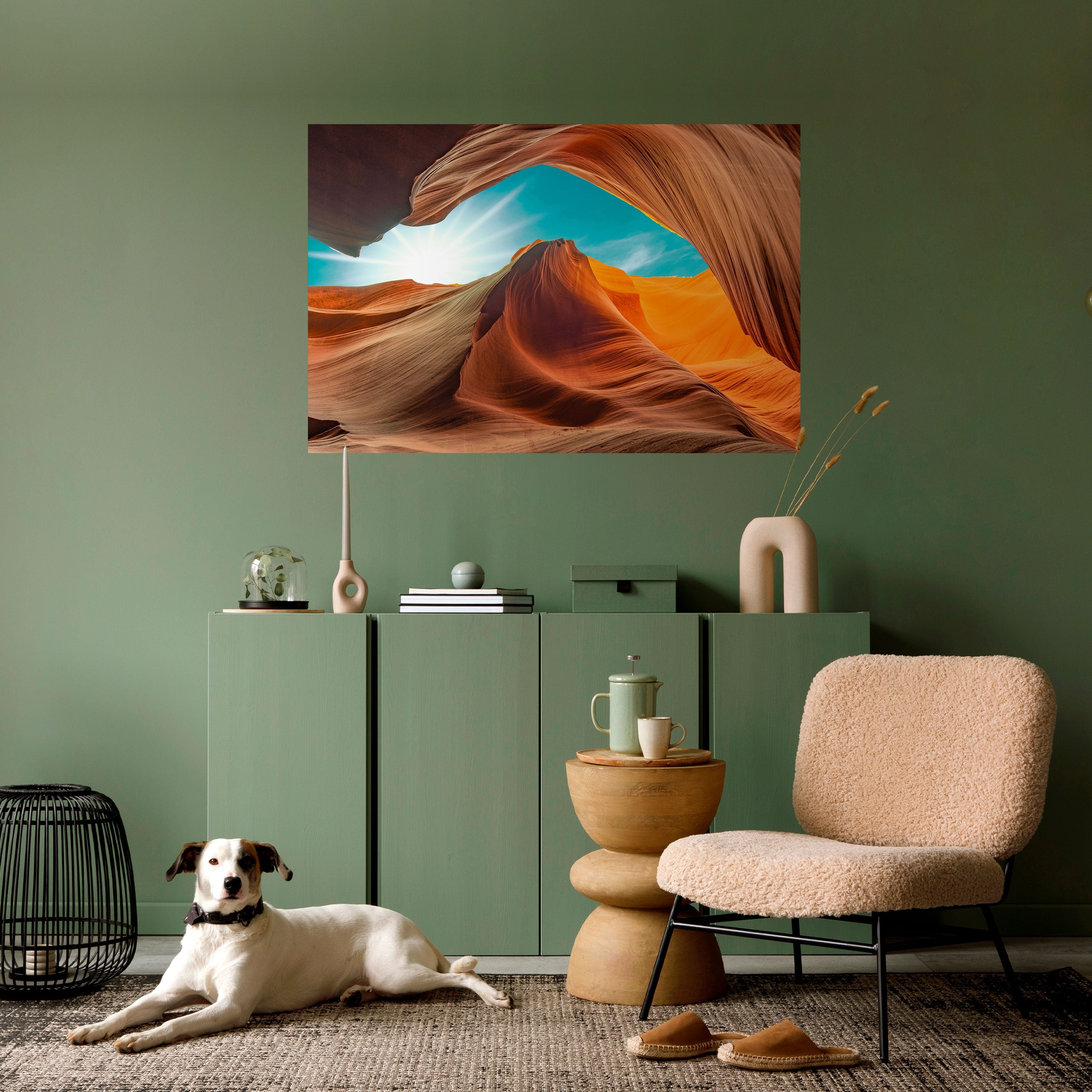 THE CANYON'S WHISPER Peel and Stick Horizontal Poster