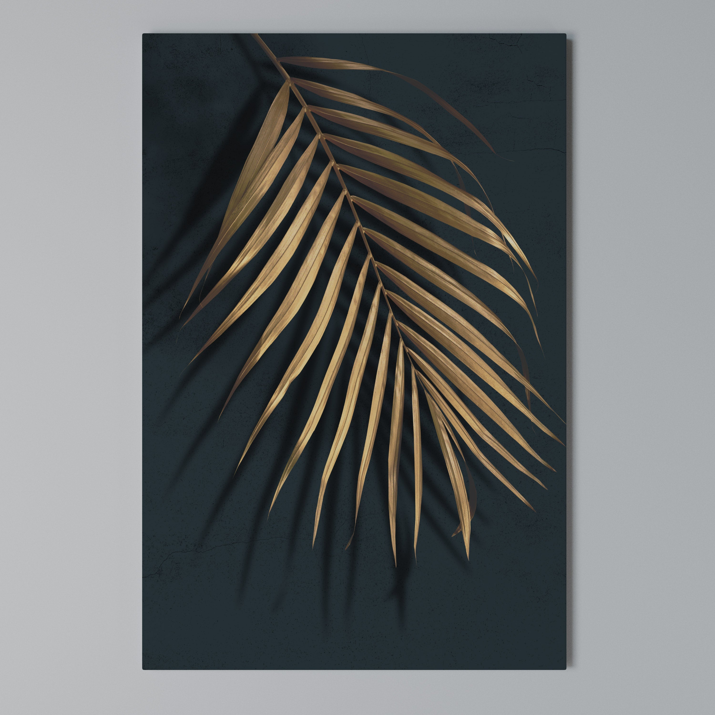 GOLDEN PALM WHISPERS Κατακόρυφος Πίνακας σε Καμβά