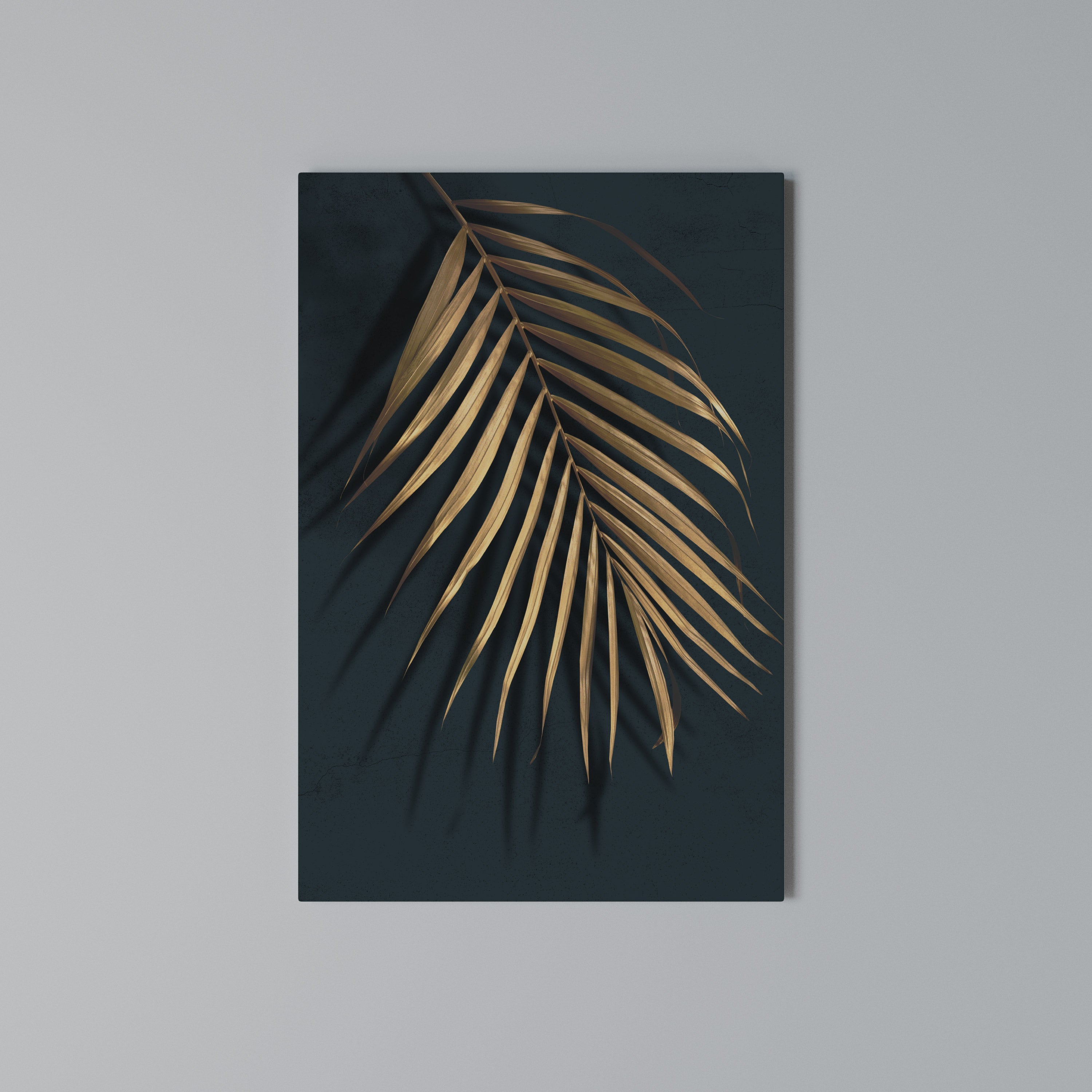 GOLDEN PALM WHISPERS Κατακόρυφος Πίνακας σε Καμβά