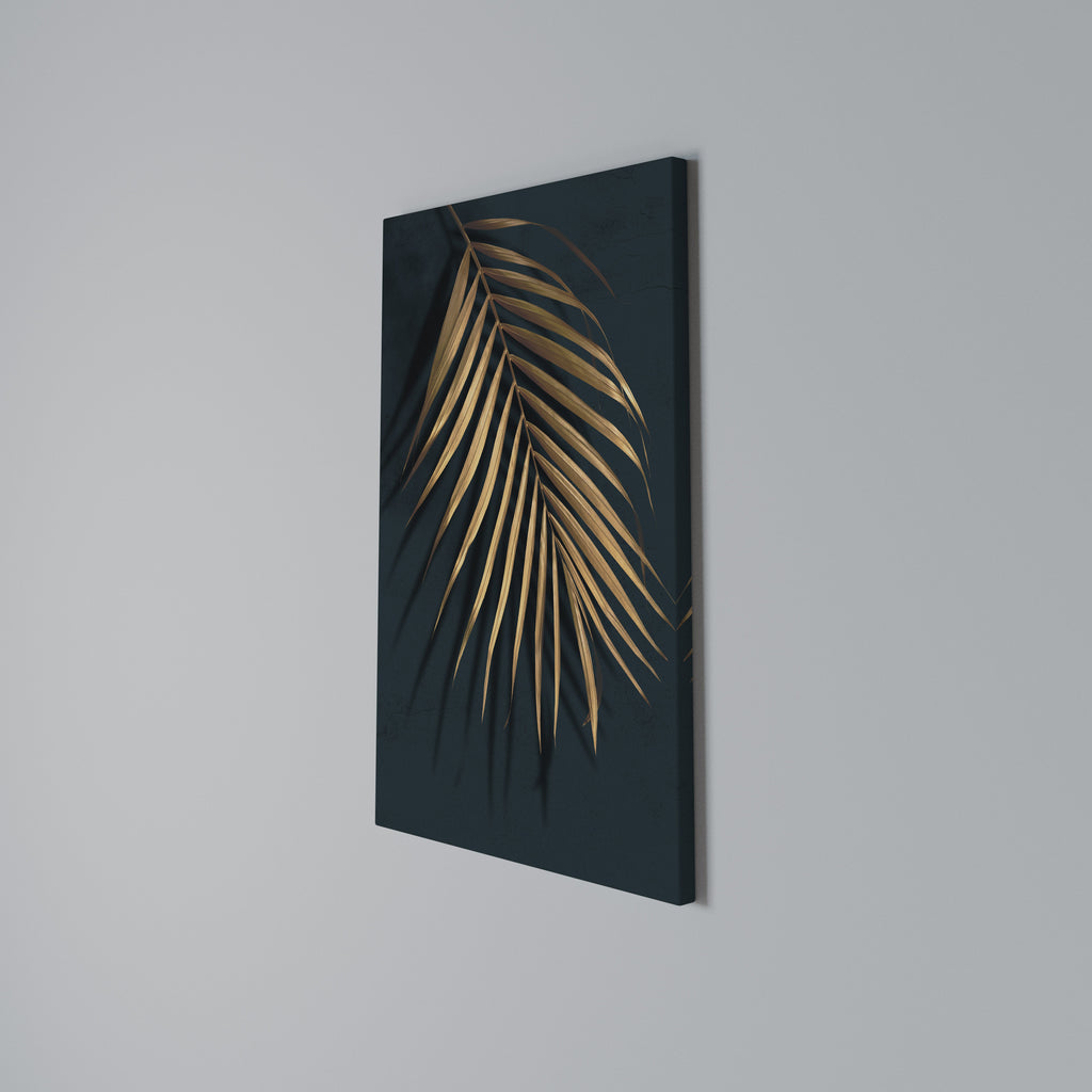 GOLDEN PALM WHISPERS Κατακόρυφος Πίνακας σε Καμβά
