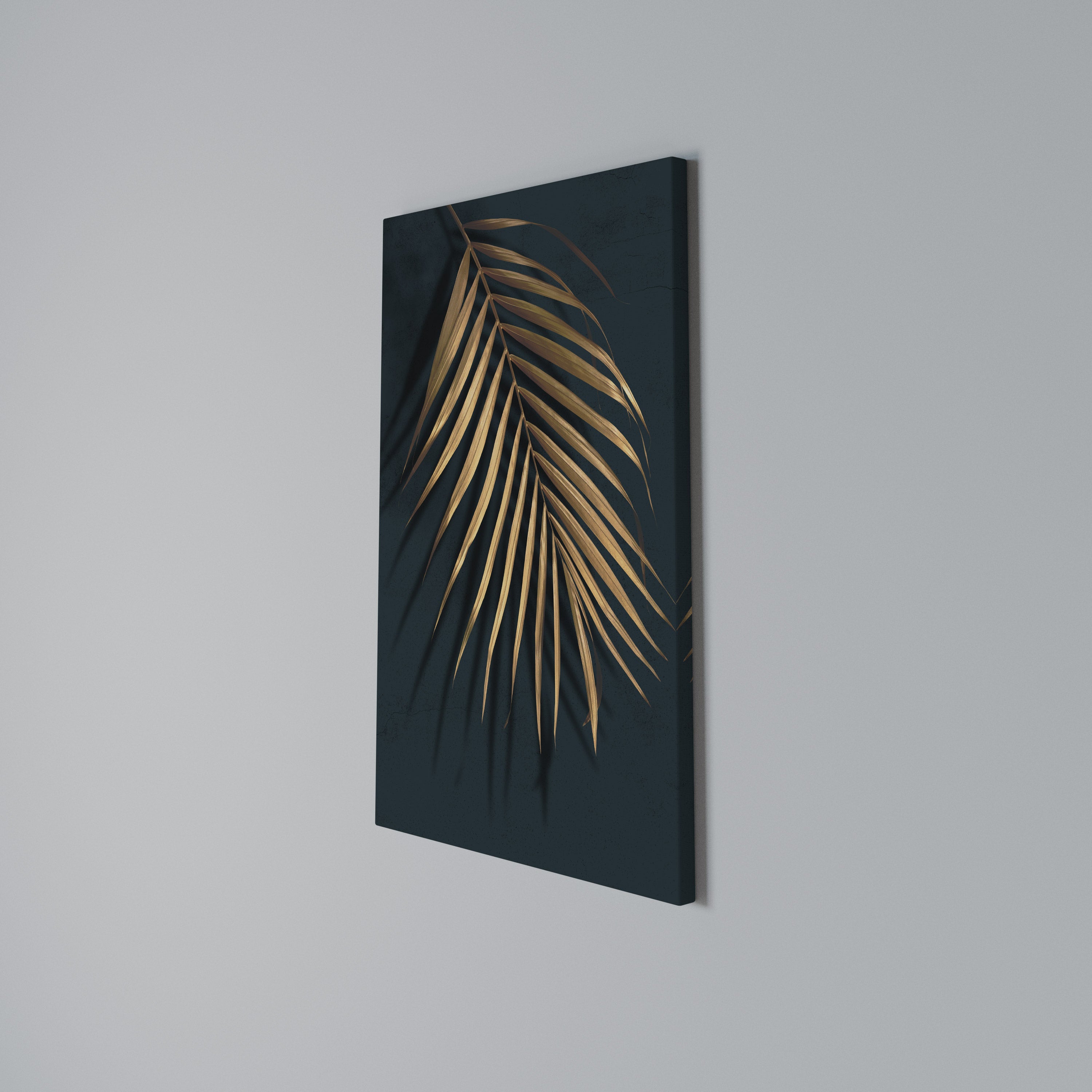 GOLDEN PALM WHISPERS Κατακόρυφος Πίνακας σε Καμβά