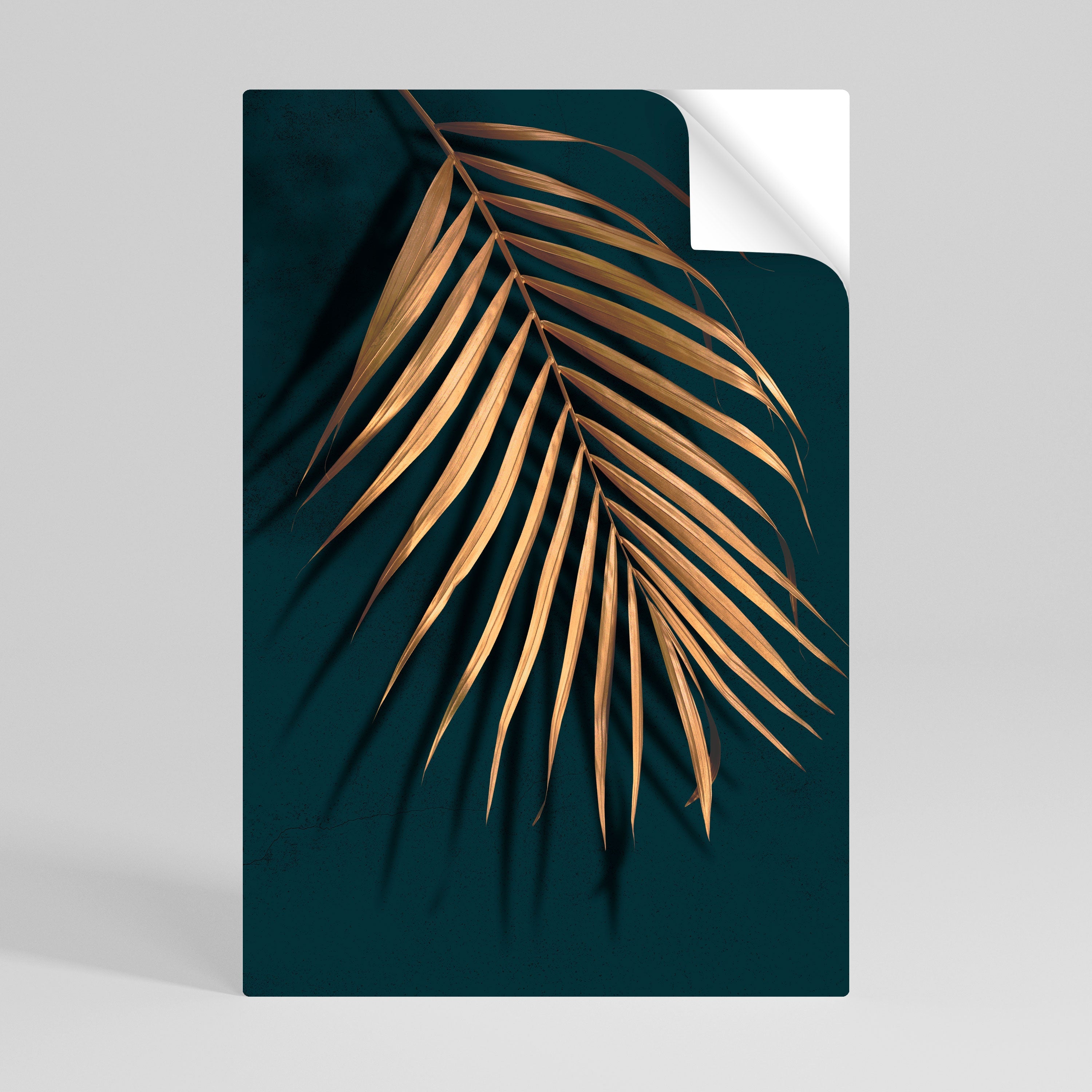 GOLDEN PALM WHISPERS Αφίσα με κολλήματα και ξεφλούδισμα