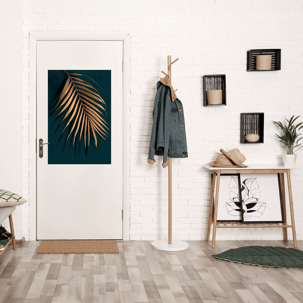 GOLDEN PALM WHISPERS Peel and Stick Vertical Poster