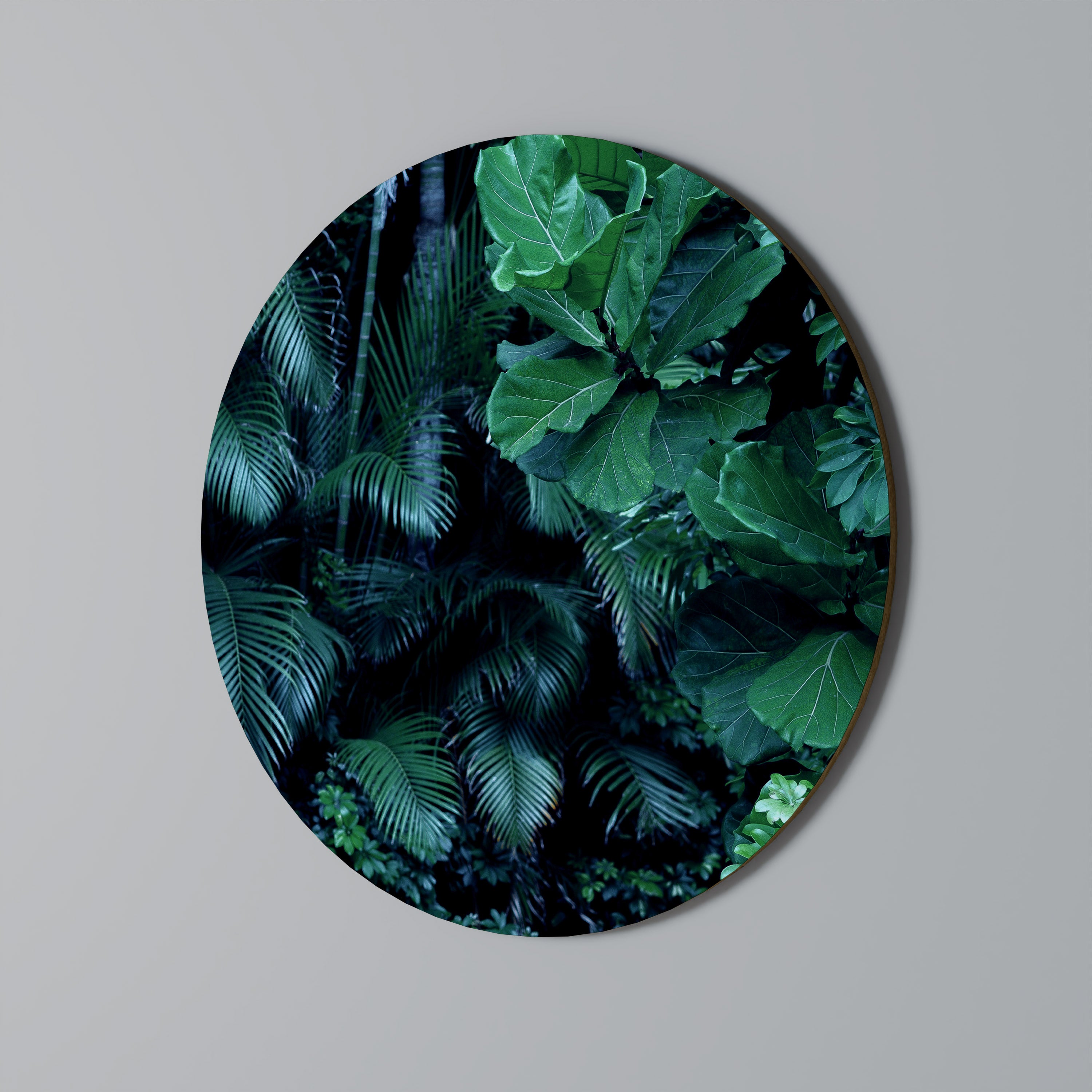 Στρογγυλή Τέχνη Τοίχου DEEP JUNGLE SERENADE