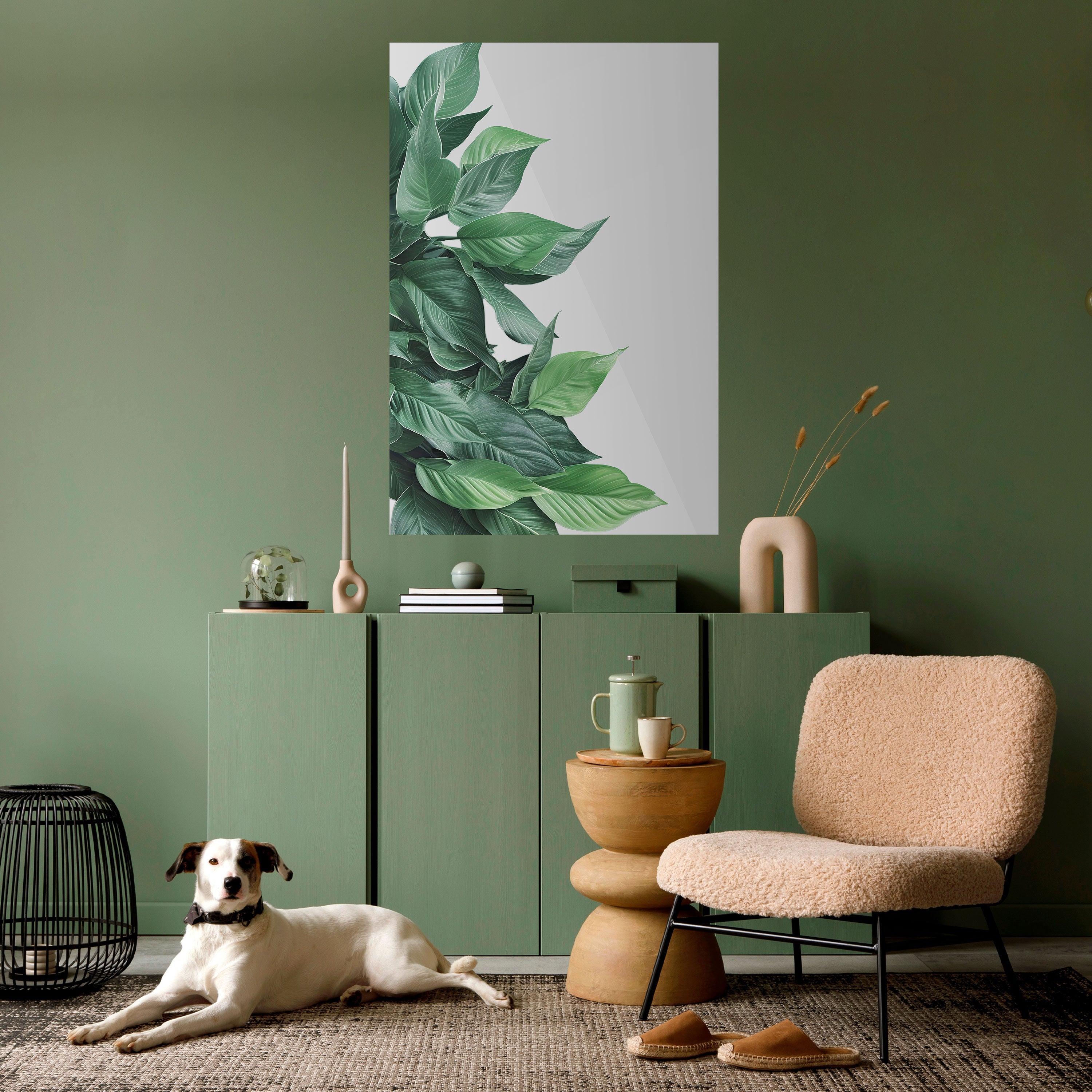 Αφίσα με κάθετο σχέδιο "Lush Leafy Whimsy"