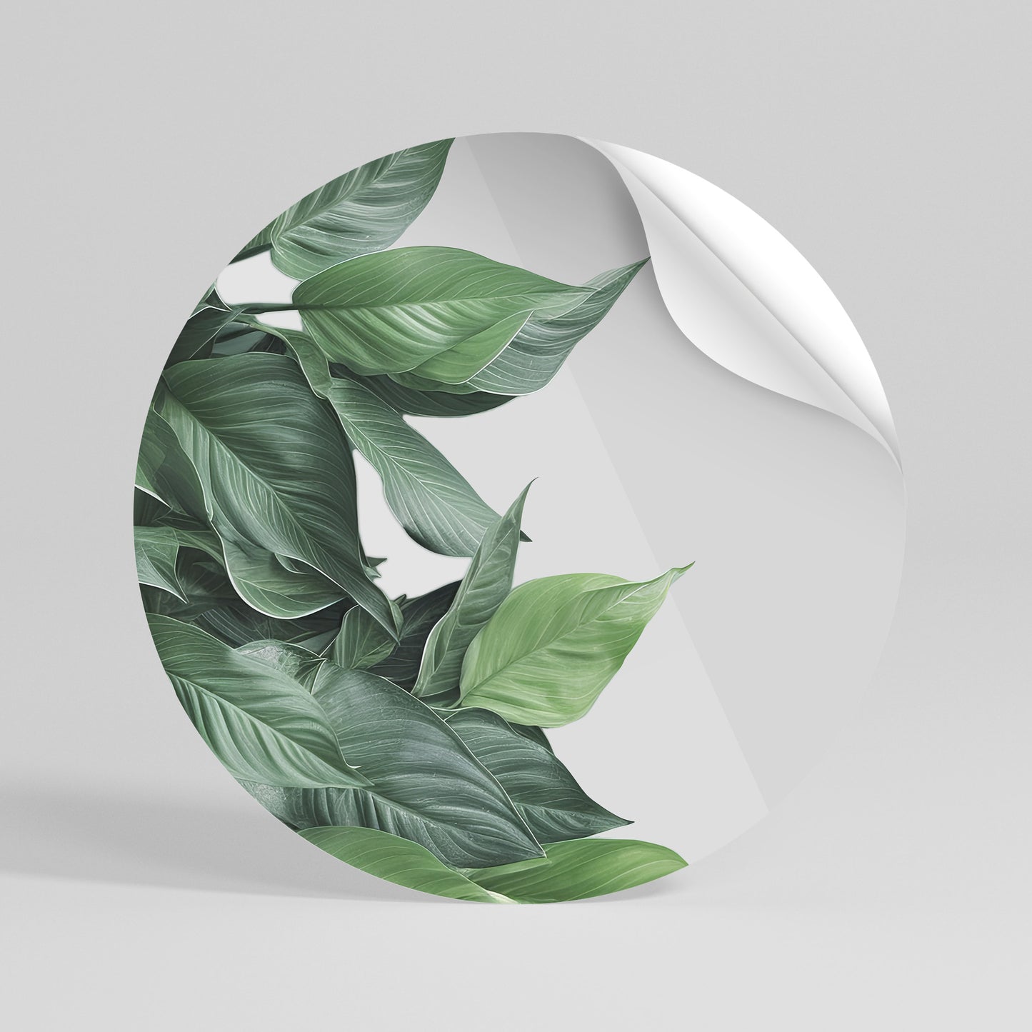 LUSH LEAFY WHIMSY Αυτοκόλλητη Αφίσα στρογγυλή