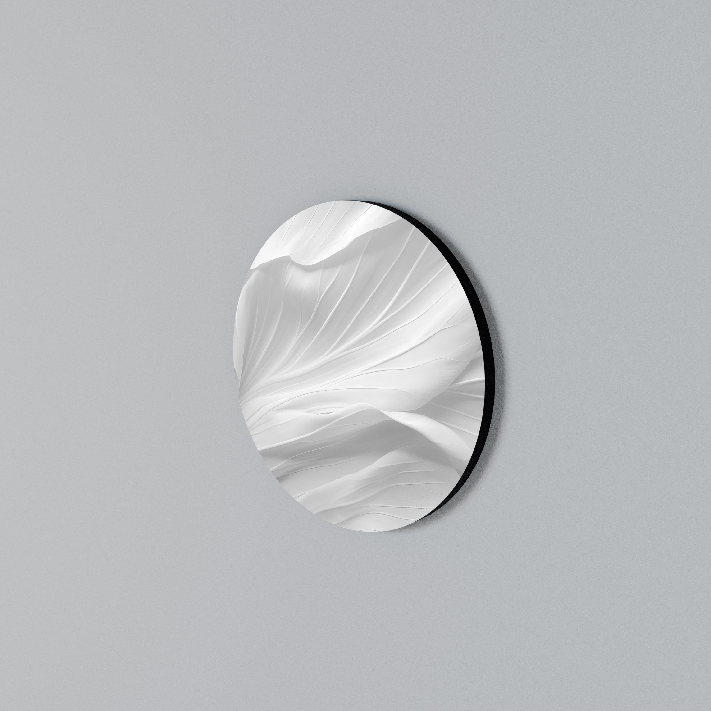 SILKEN SERENITY Στρογγυλός πίνακας ζωγραφικής