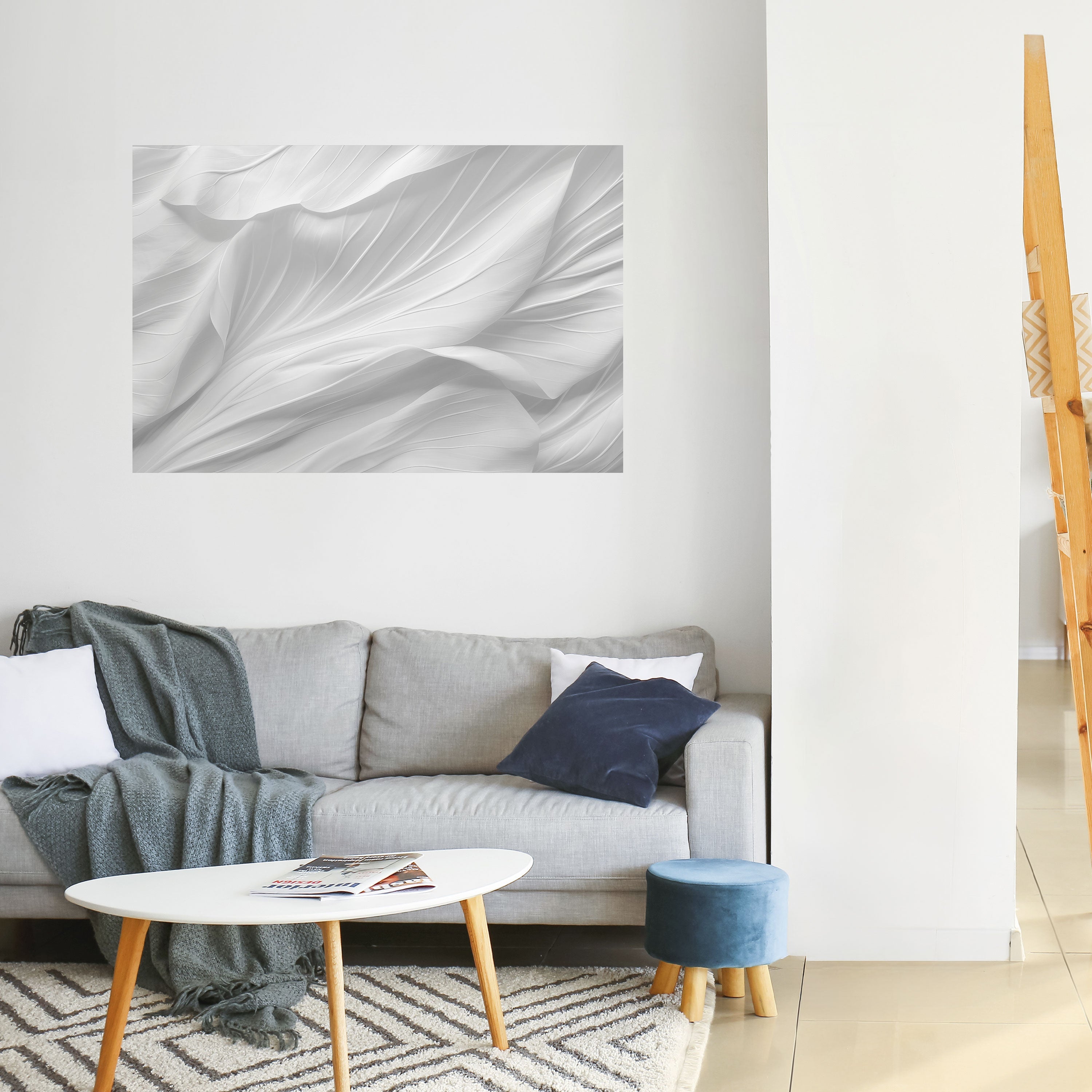 SILKEN SERENITY Peel and Stick Horizontal Poster