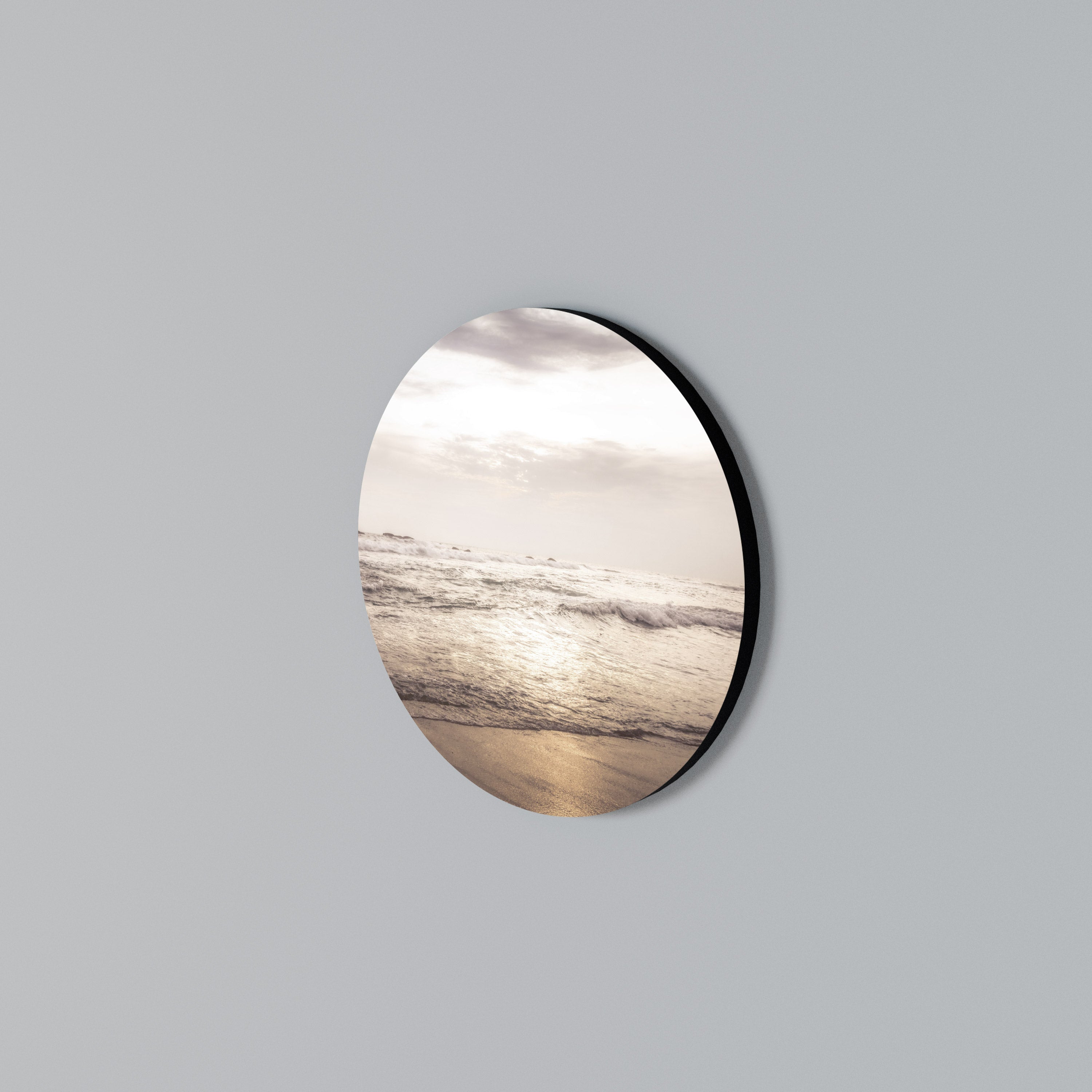 WHISPERS OF THE OCEAN Στρογγυλός πίνακας ζωγραφικής