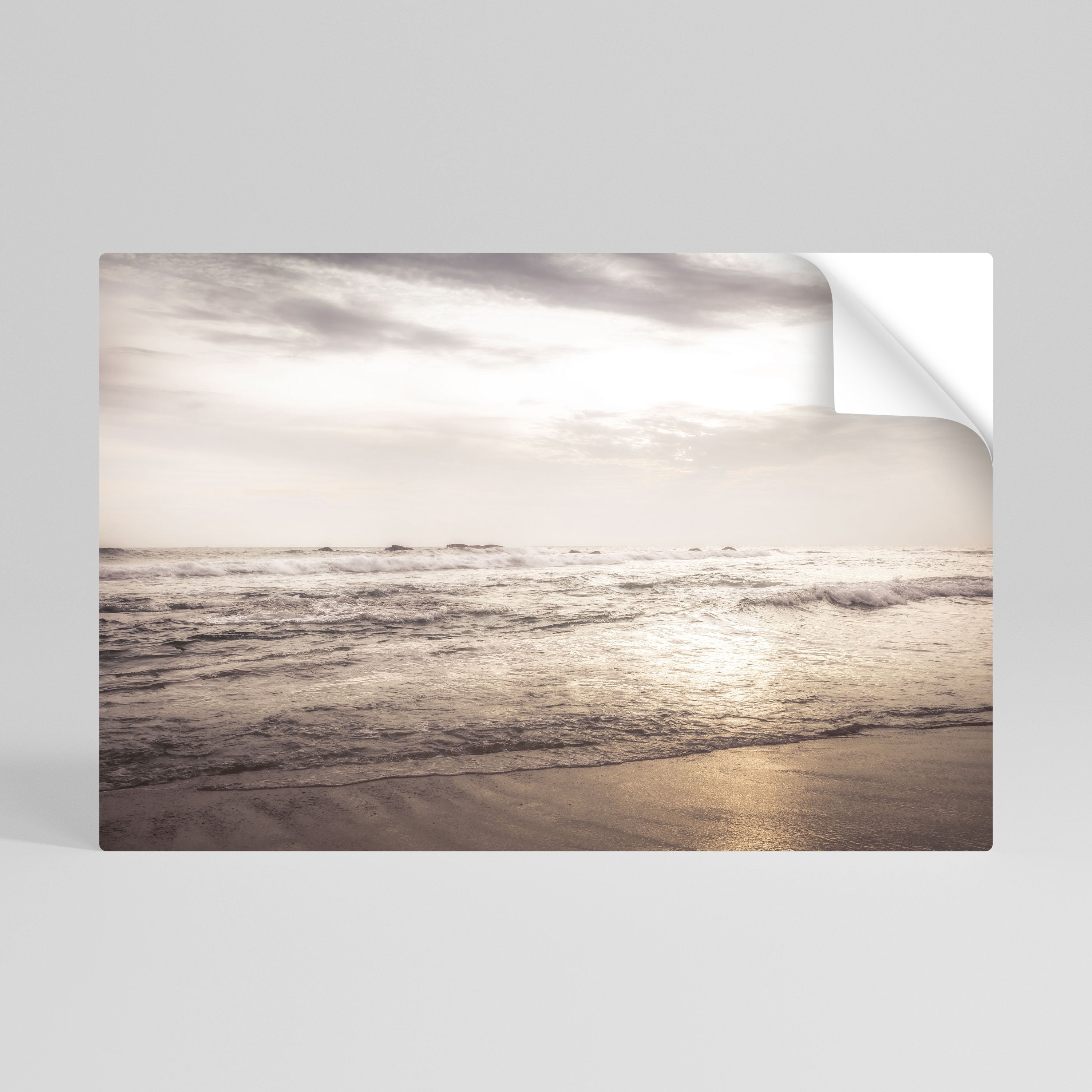 WHISPERS OF THE OCEAN Peel and Stick Horizontal Poster