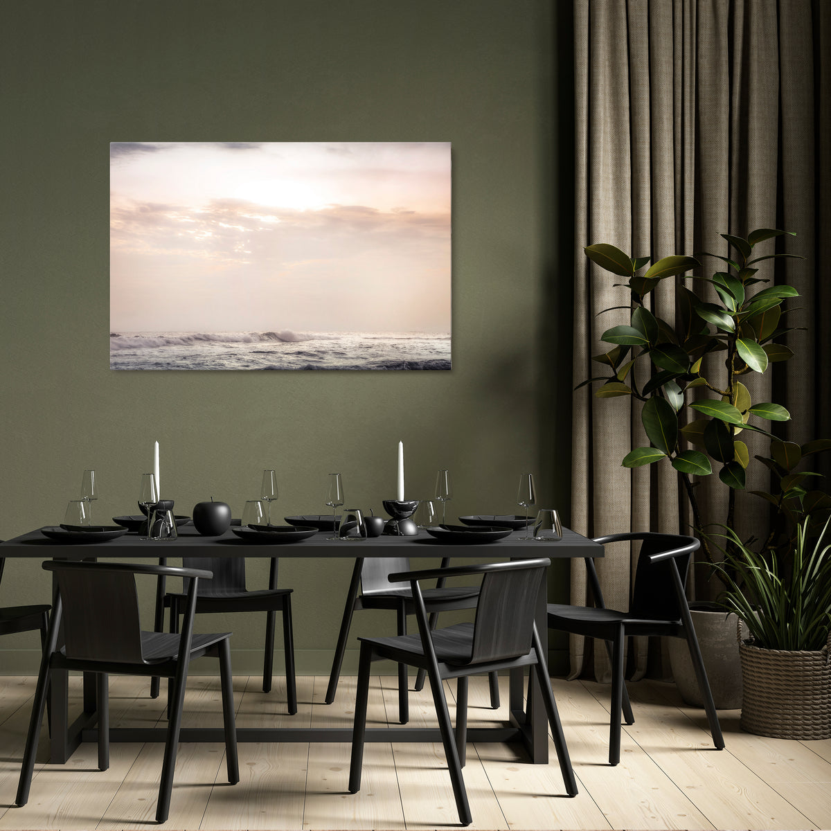 WHISPERS OF WAVE Horizontal Canvas Print