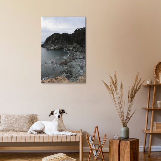STONE MELODY AT SEA Vertical Canvas Print