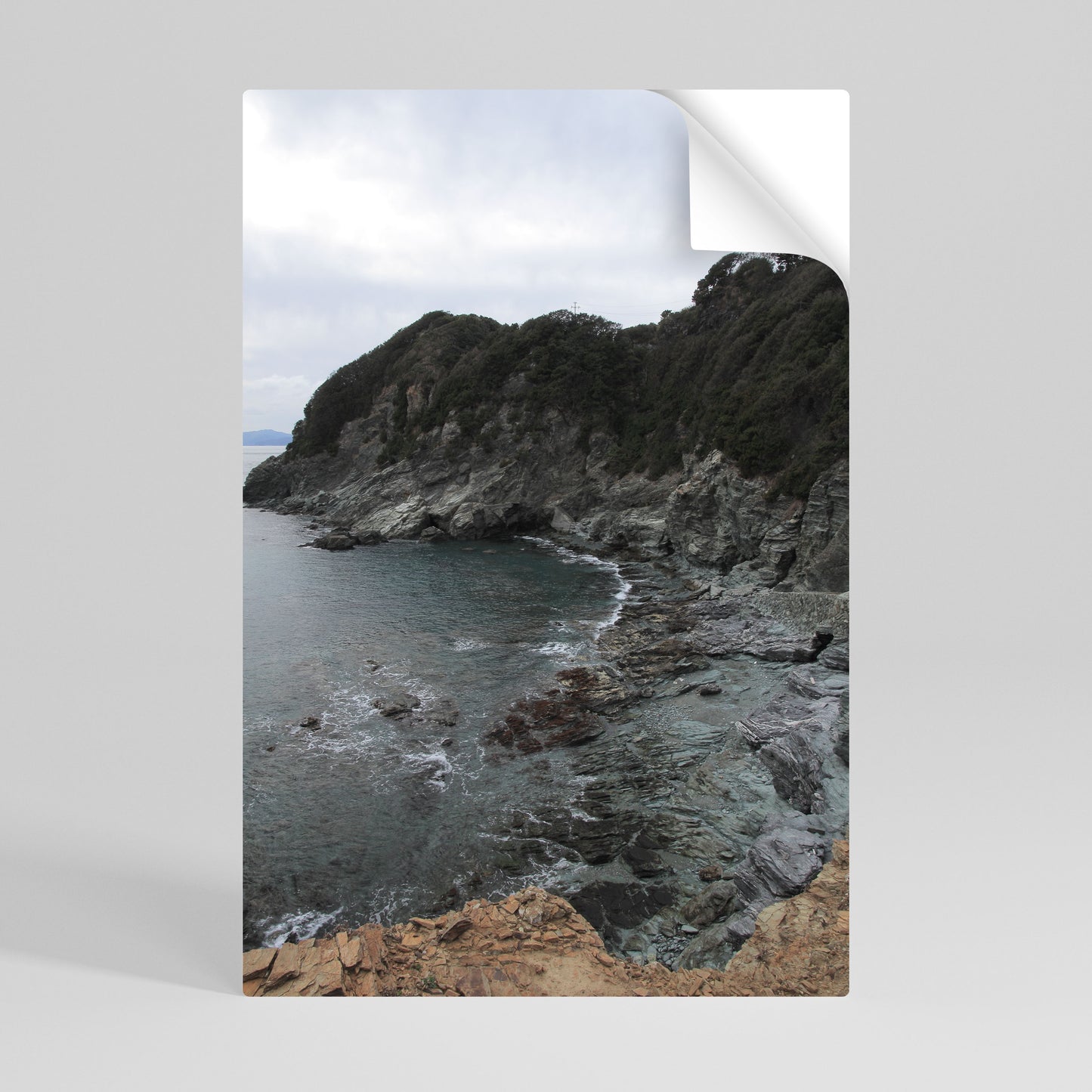 STONE MELODY AT SEA Peel and Stick Vertical Poster