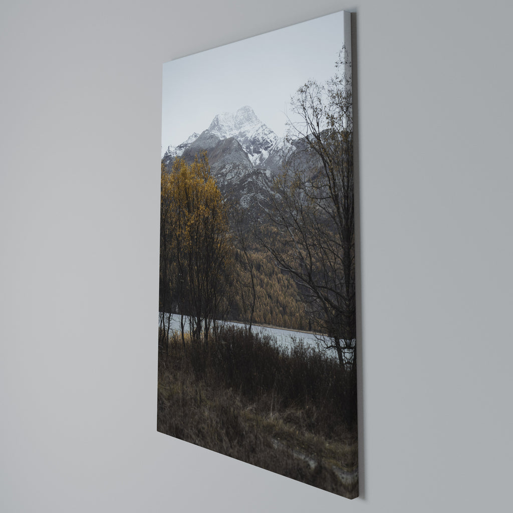 AUTUMN'S SILENT EMBRACE Vertical Canvas Print