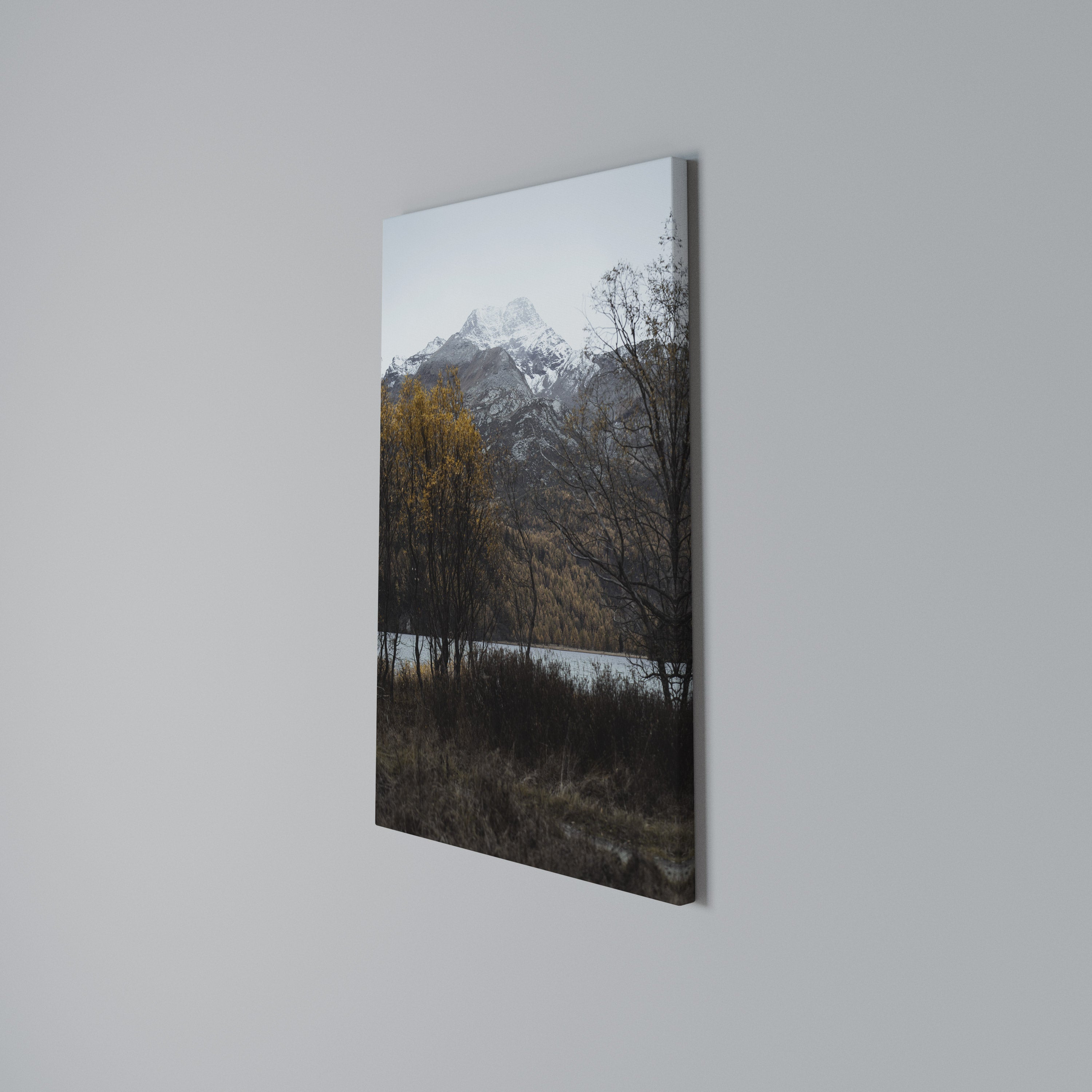 AUTUMN'S SILENT EMBRACE Vertical Canvas Print