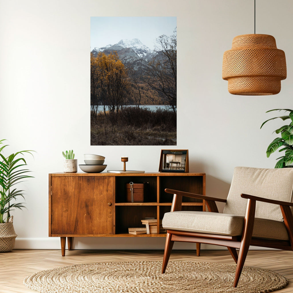 AUTUMN'S SILENT EMBRACE Peel and Stick Vertical Poster