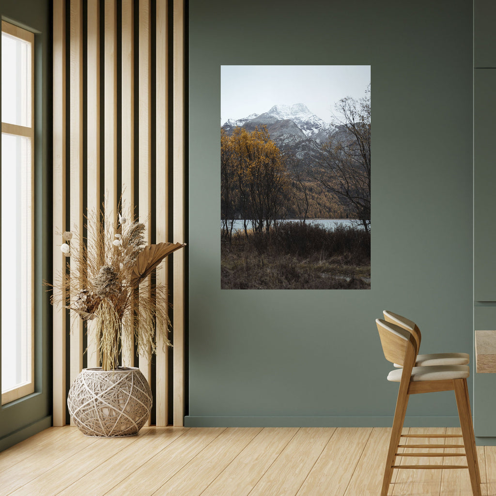 AUTUMN'S SILENT EMBRACE Peel and Stick Vertical Poster