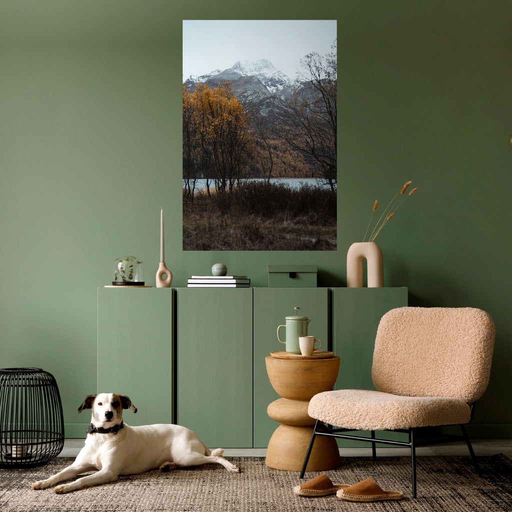 AUTUMN'S SILENT EMBRACE Peel and Stick Vertical Poster