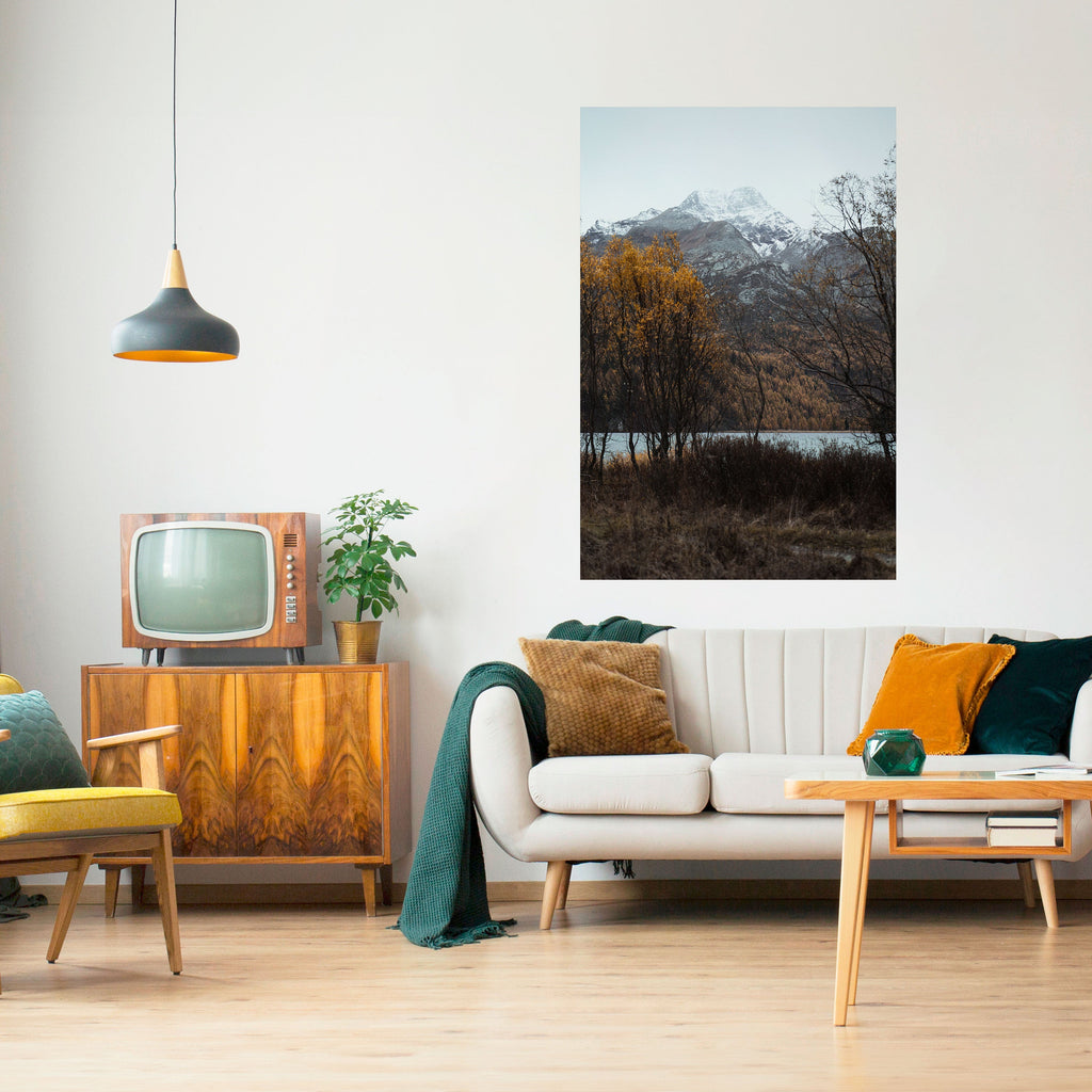 AUTUMN'S SILENT EMBRACE Peel and Stick Vertical Poster