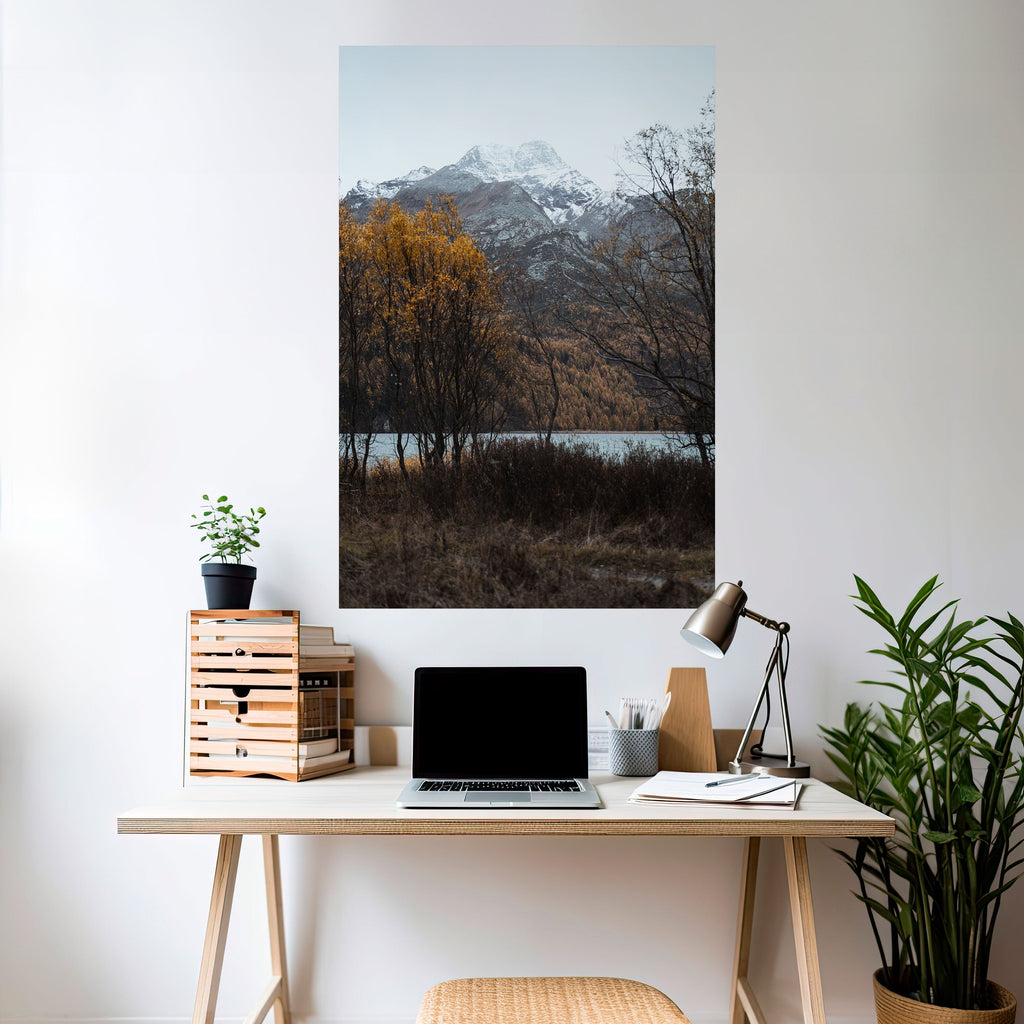 AUTUMN'S SILENT EMBRACE Peel and Stick Vertical Poster