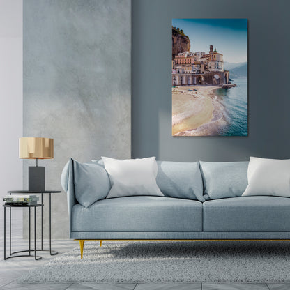 SEASIDE ARCHITECTURAL FANTASY Vertical Canvas Print