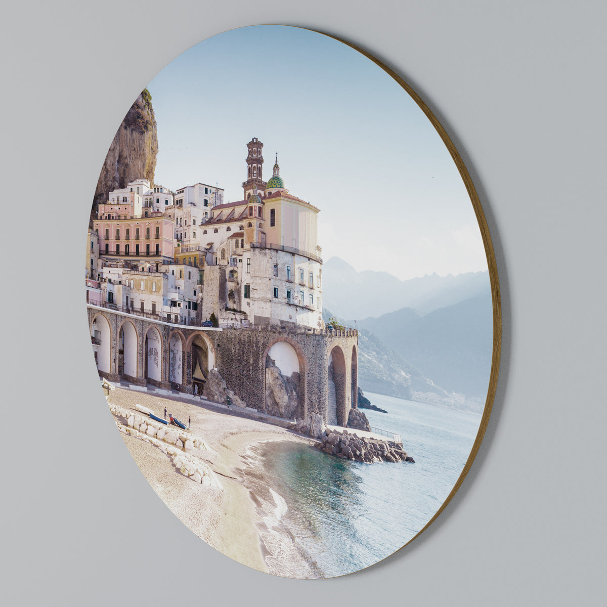 SEASIDE ARCHITECTURAL FANTASY Στρογγυλός πίνακας ζωγραφικής