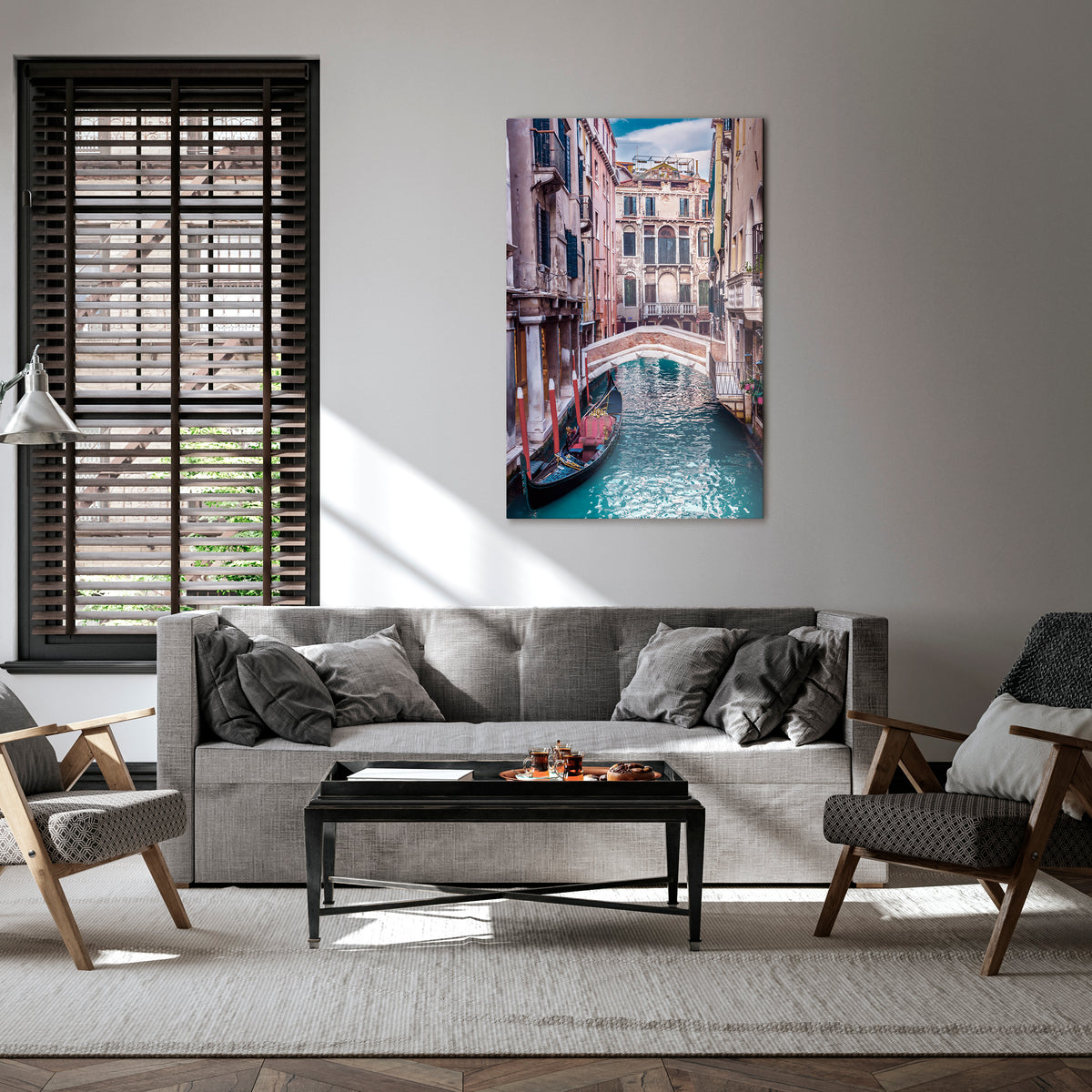 GONDOLA GLIDE Vertical Canvas Print