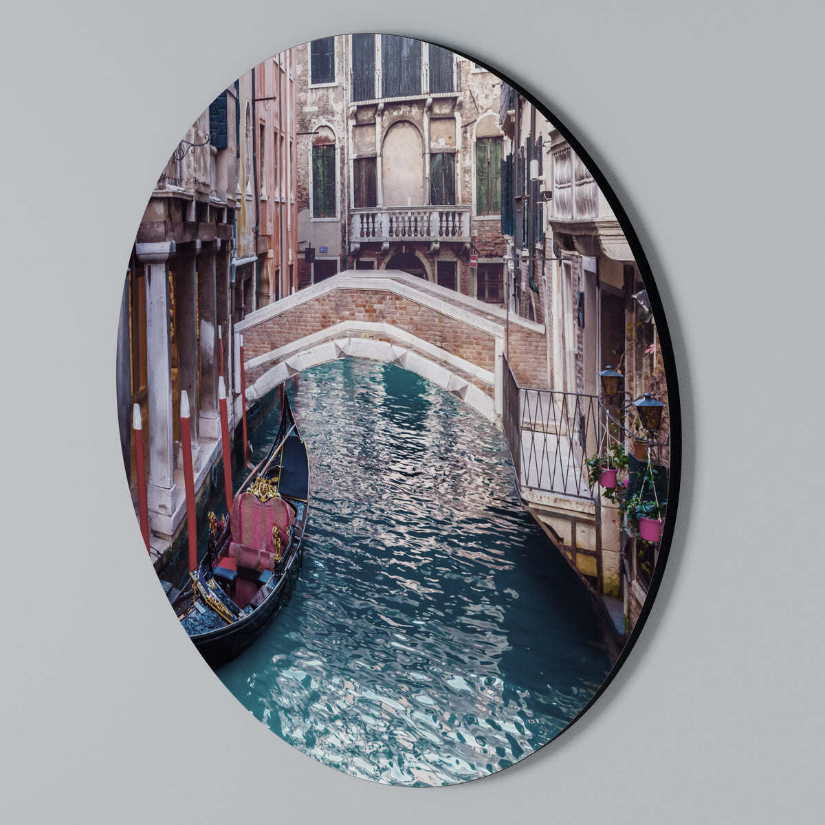 GONDOLA GLIDE Στρογγυλός πίνακας ζωγραφικής