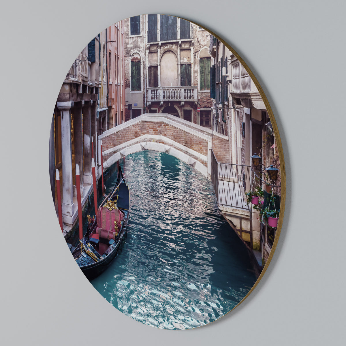 GONDOLA GLIDE Στρογγυλός πίνακας ζωγραφικής