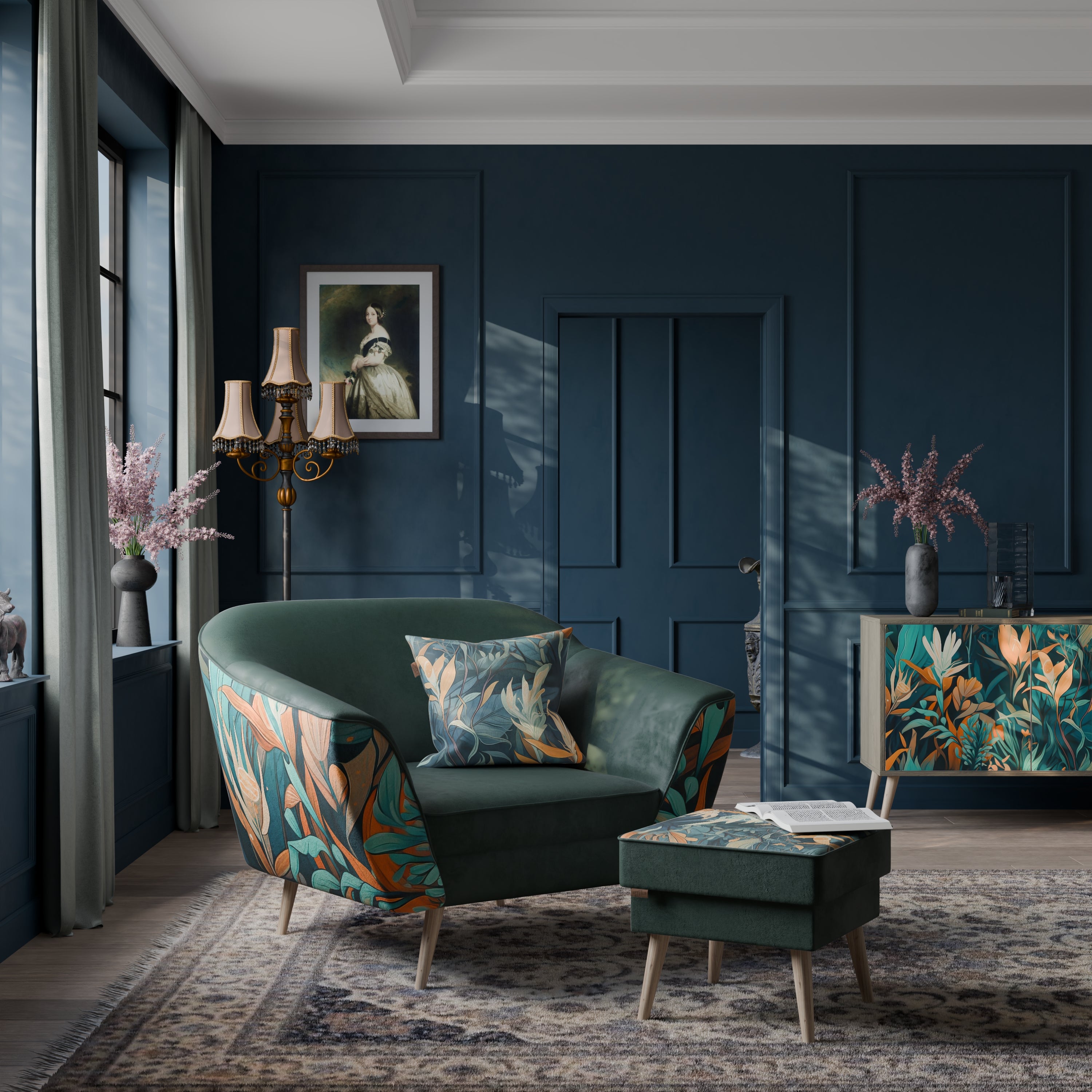 FLORAL SERENITY AURORA Armchair