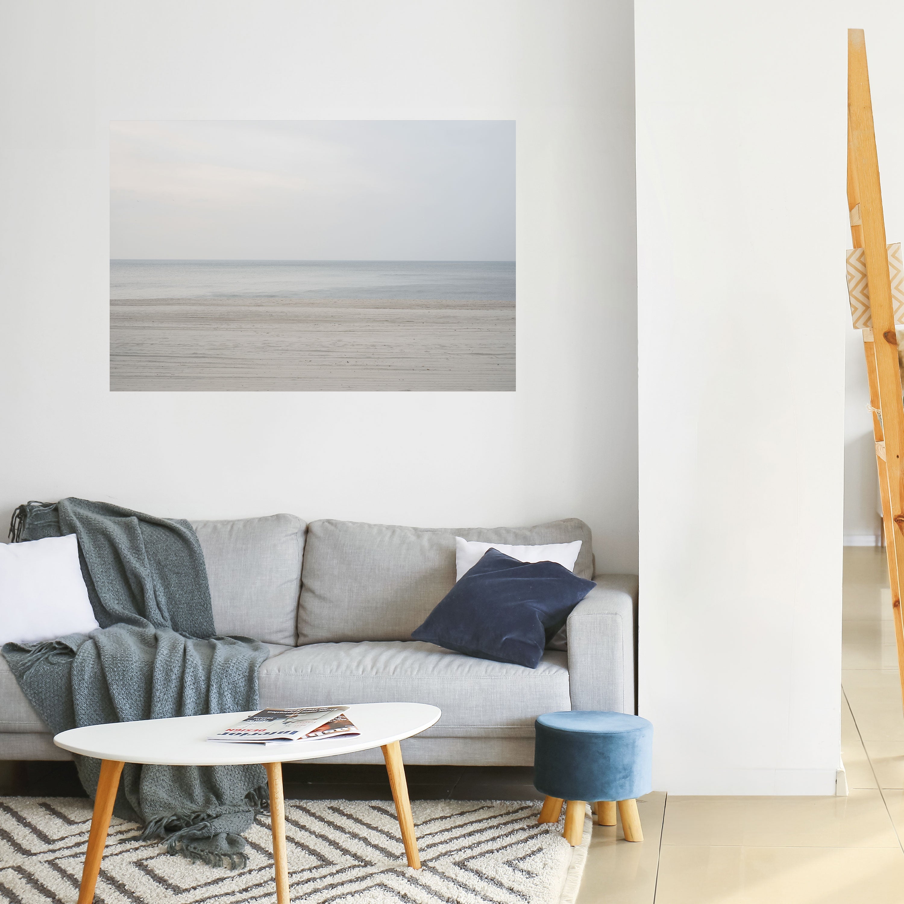 MISTY SEAS OF CALM Peel and Stick Horizontal Poster