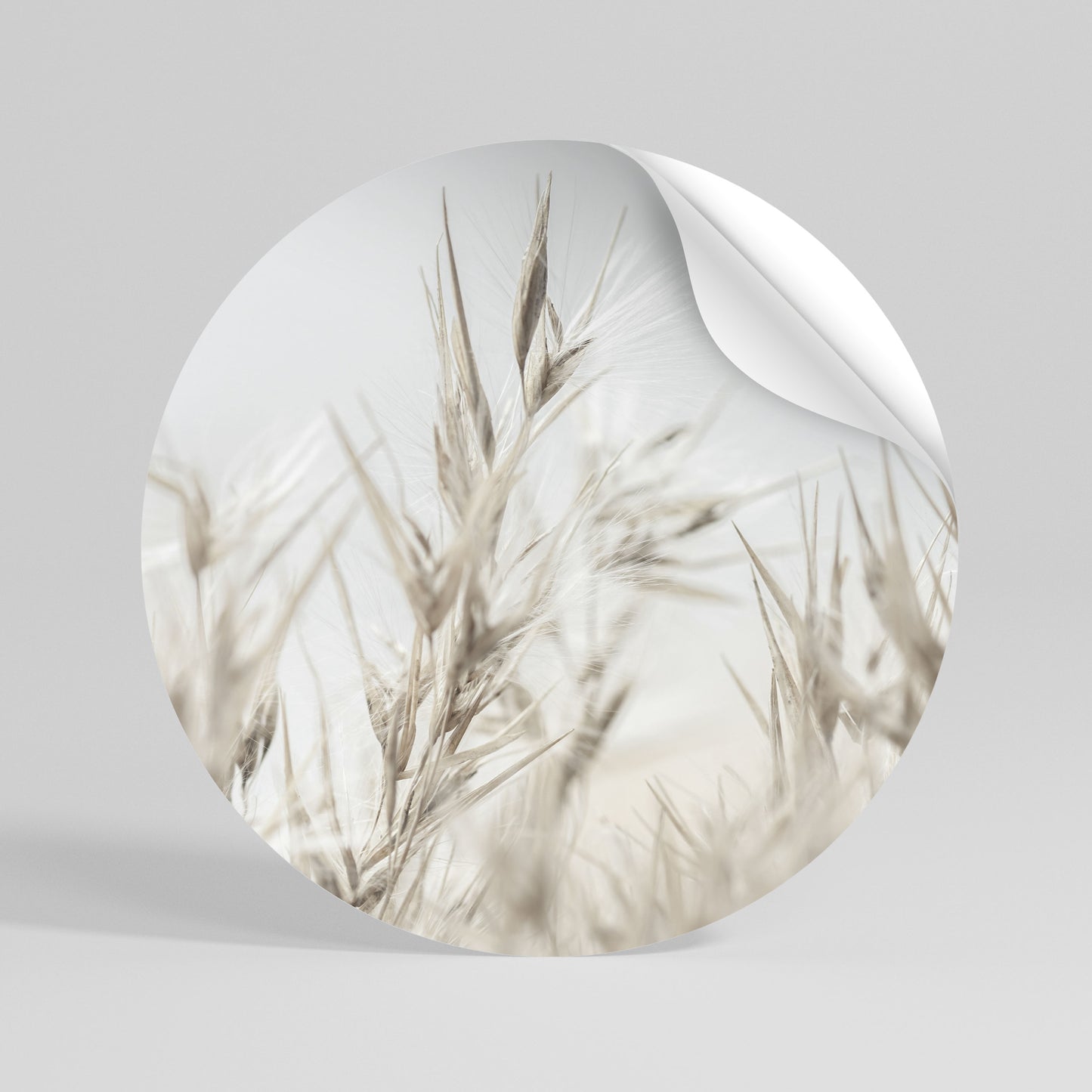 TRANQUIL GRASSES Αυτοκόλλητη Αφίσα στρογγυλή