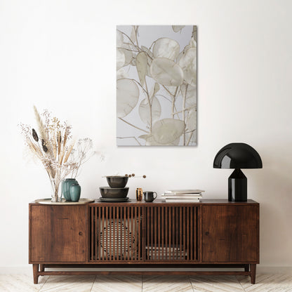 SILKY FOLIAGE WHISPERS Vertical Canvas Print