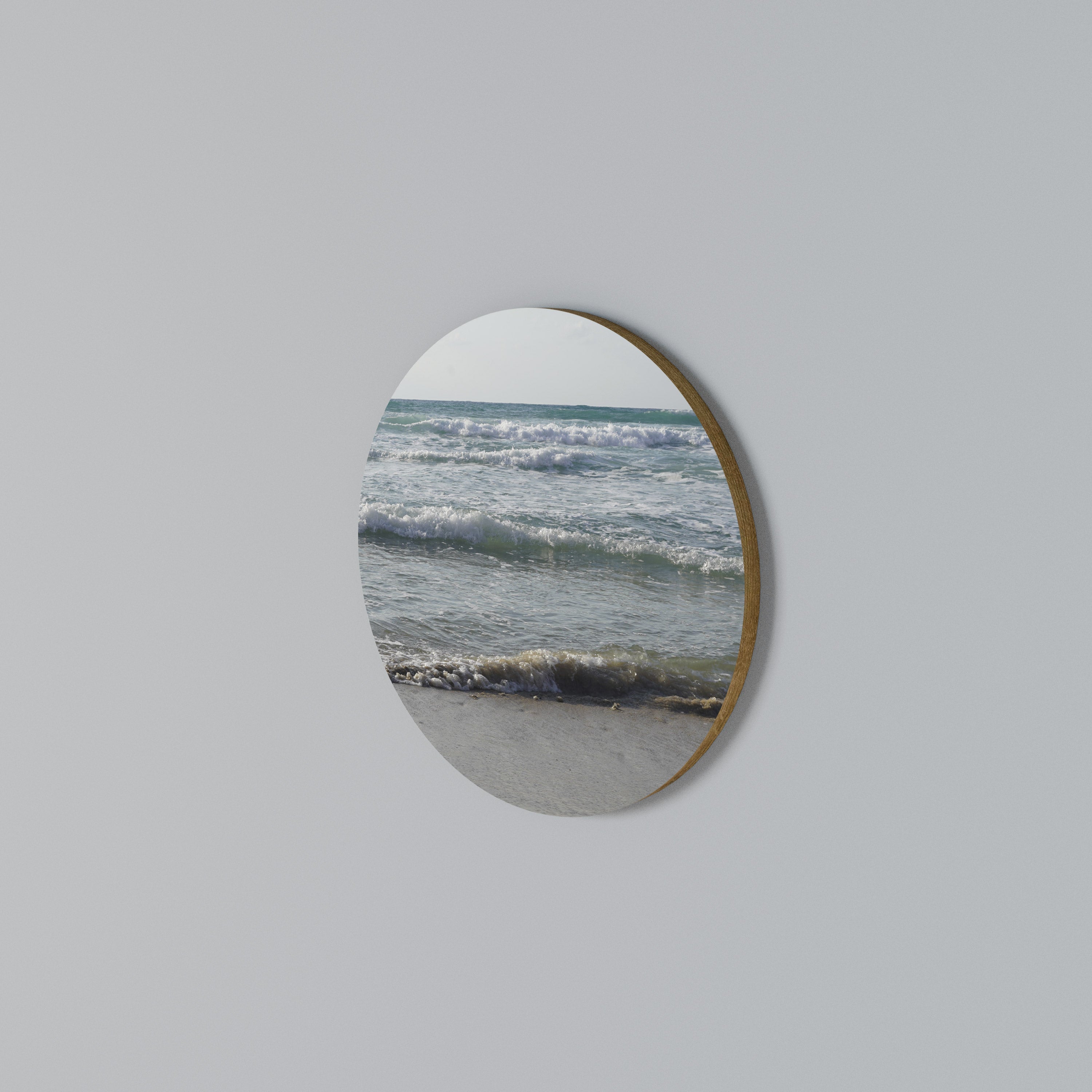 WAVES OF TRANQUILITY Στρογγυλός πίνακας ζωγραφικής