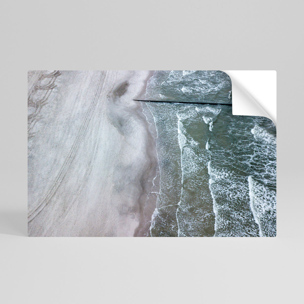 TIDE’S SILENT WHISPER Peel and Stick Horizontal Poster