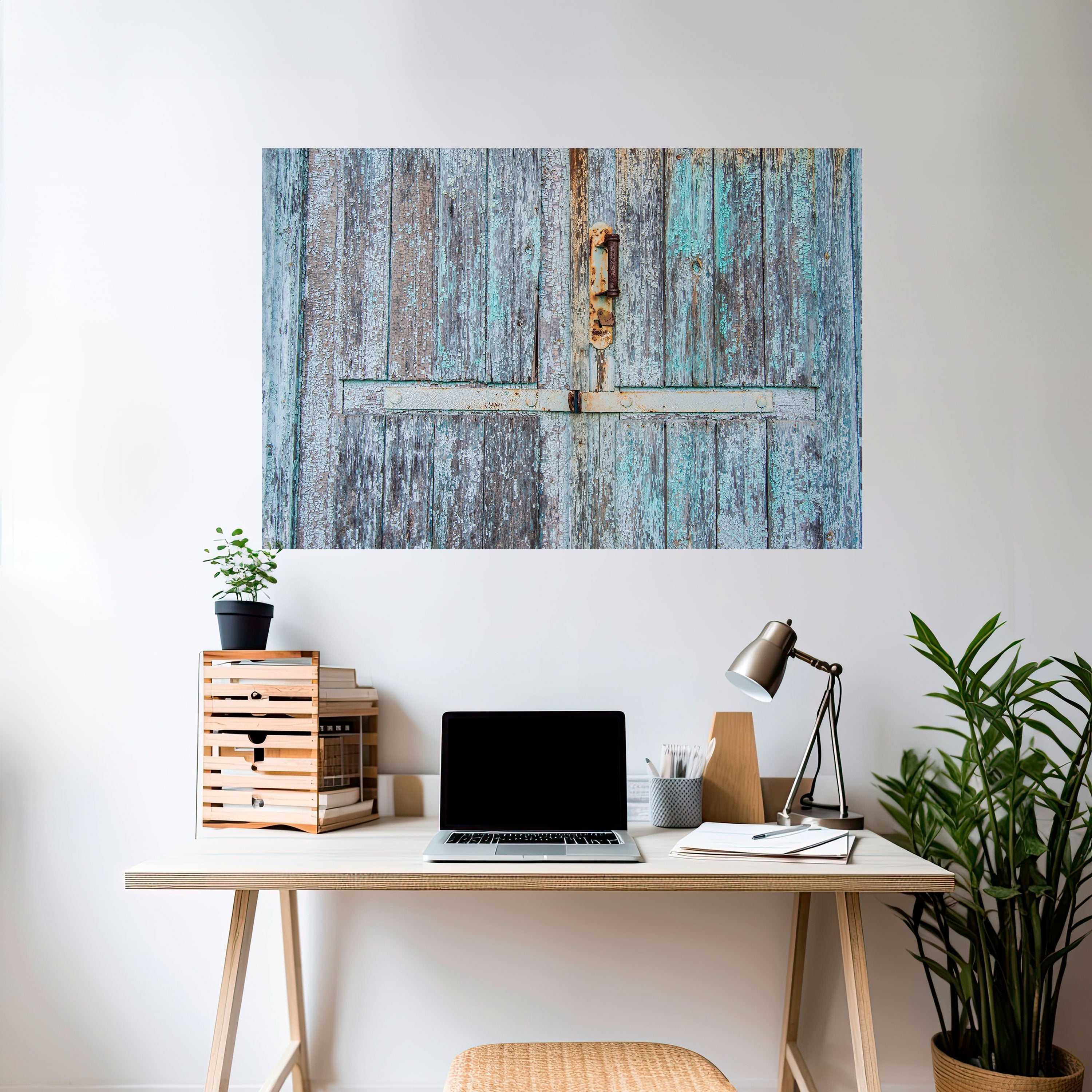VINTAGE DOORWAY DREAMS Peel and Stick Horizontal Poster