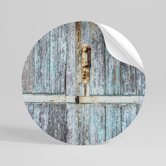 VINTAGE DOORWAY DREAMS Αυτοκόλλητη Αφίσα στρογγυλή