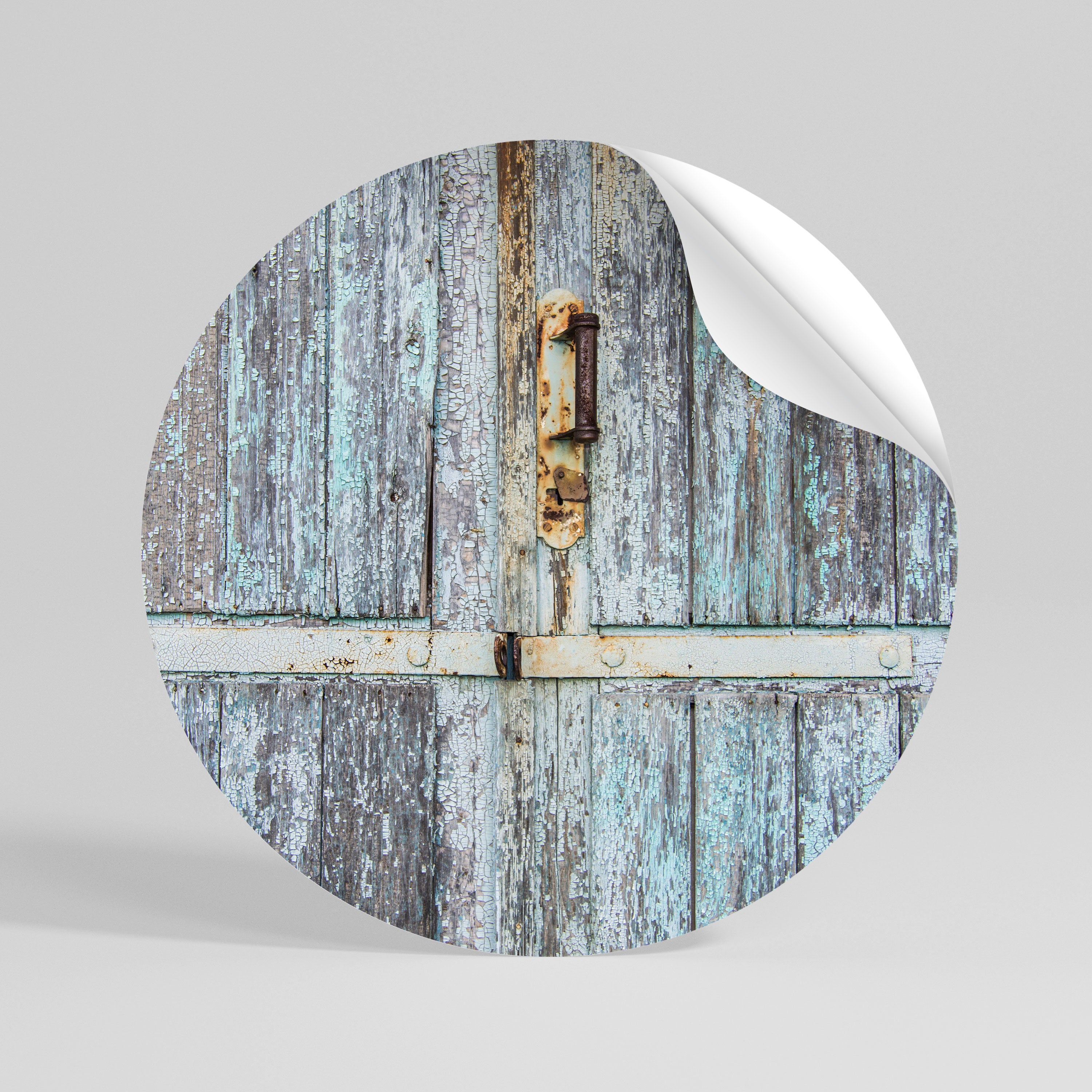 VINTAGE DOORWAY DREAMS Peel and Stick Round Sticker