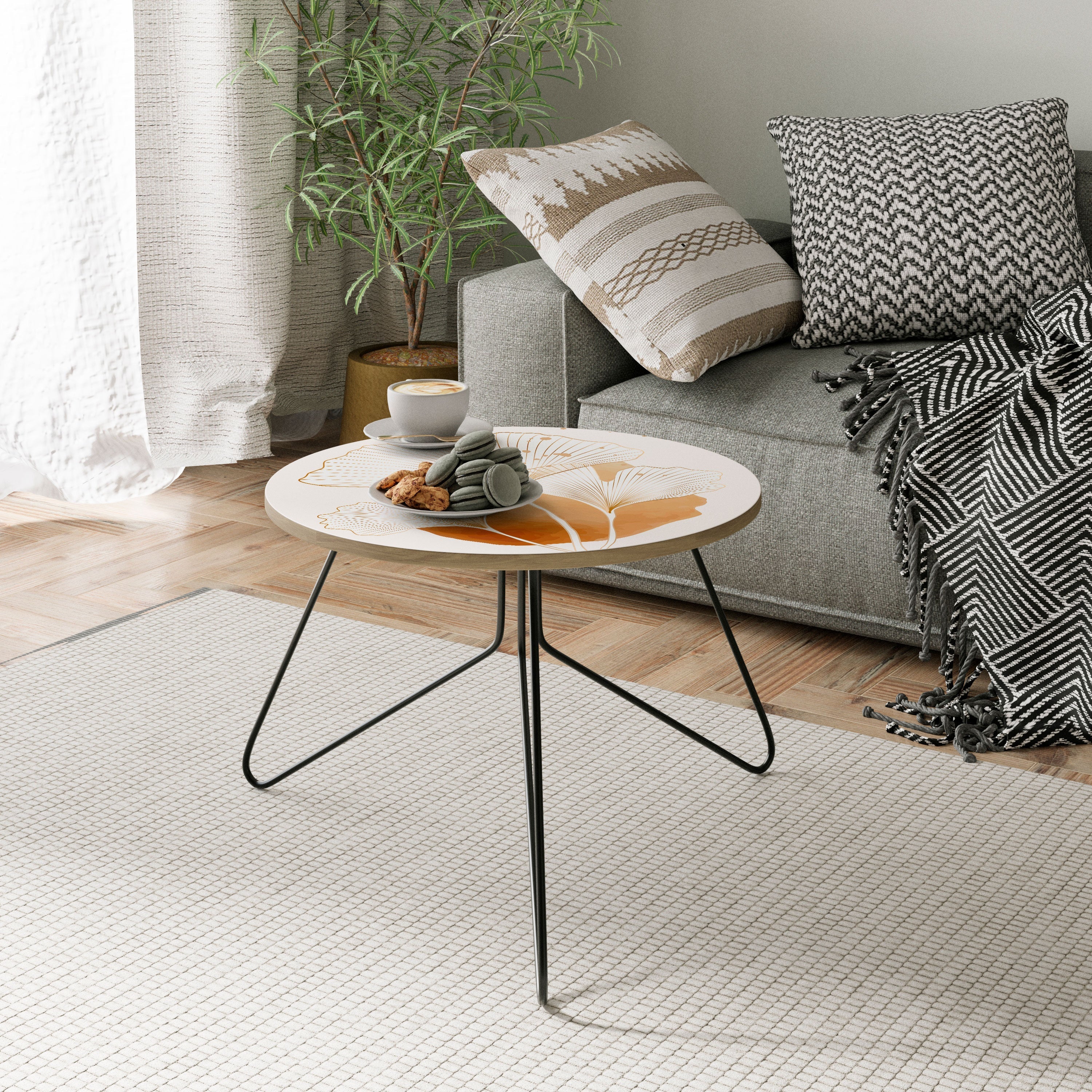 GOLDEN GINKGO DREAMS Coffee Table 60