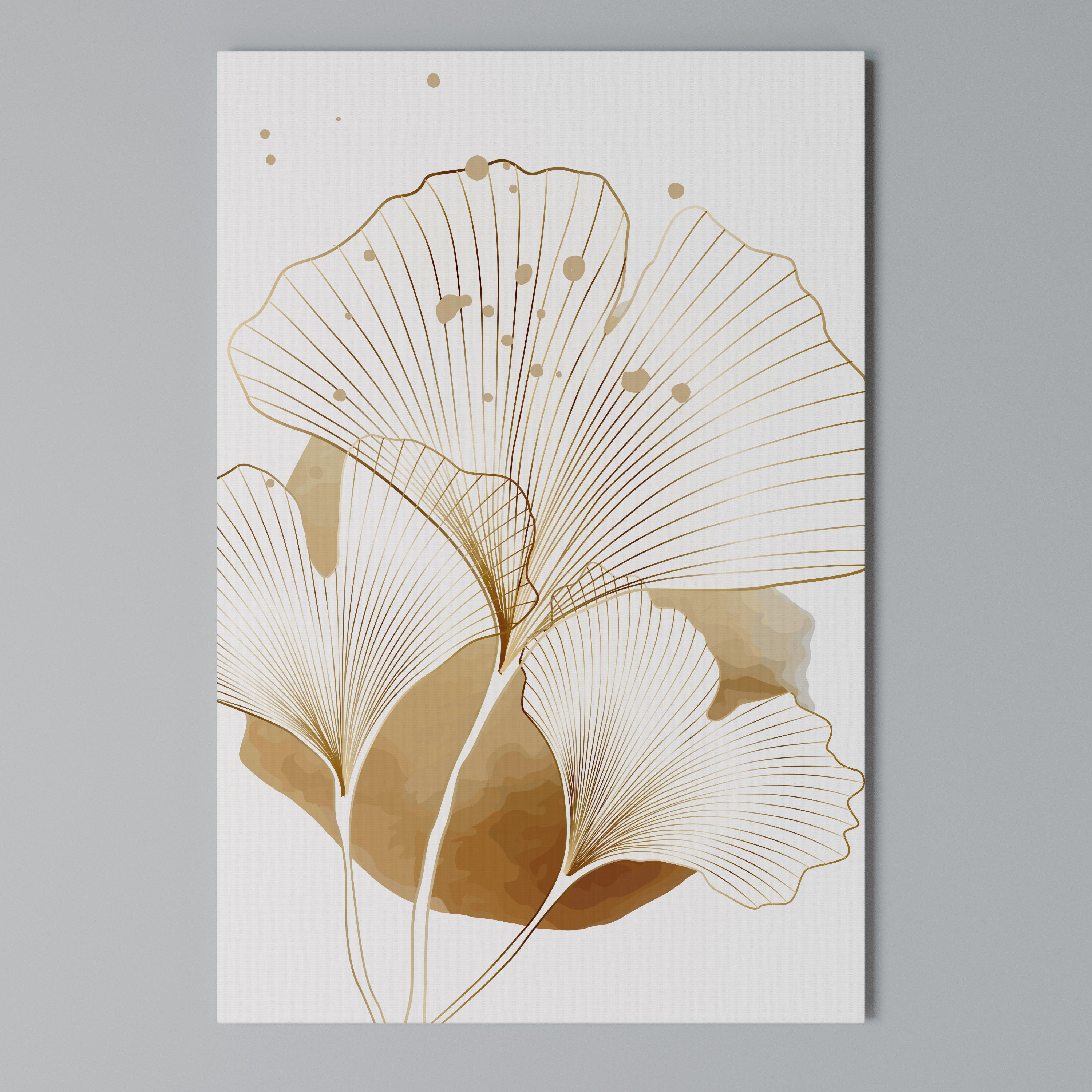 GOLDEN GINKGO DREAMS Κατακόρυφος Πίνακας σε Καμβά