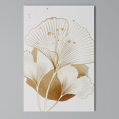 GOLDEN GINKGO DREAMS Κατακόρυφος Πίνακας σε Καμβά