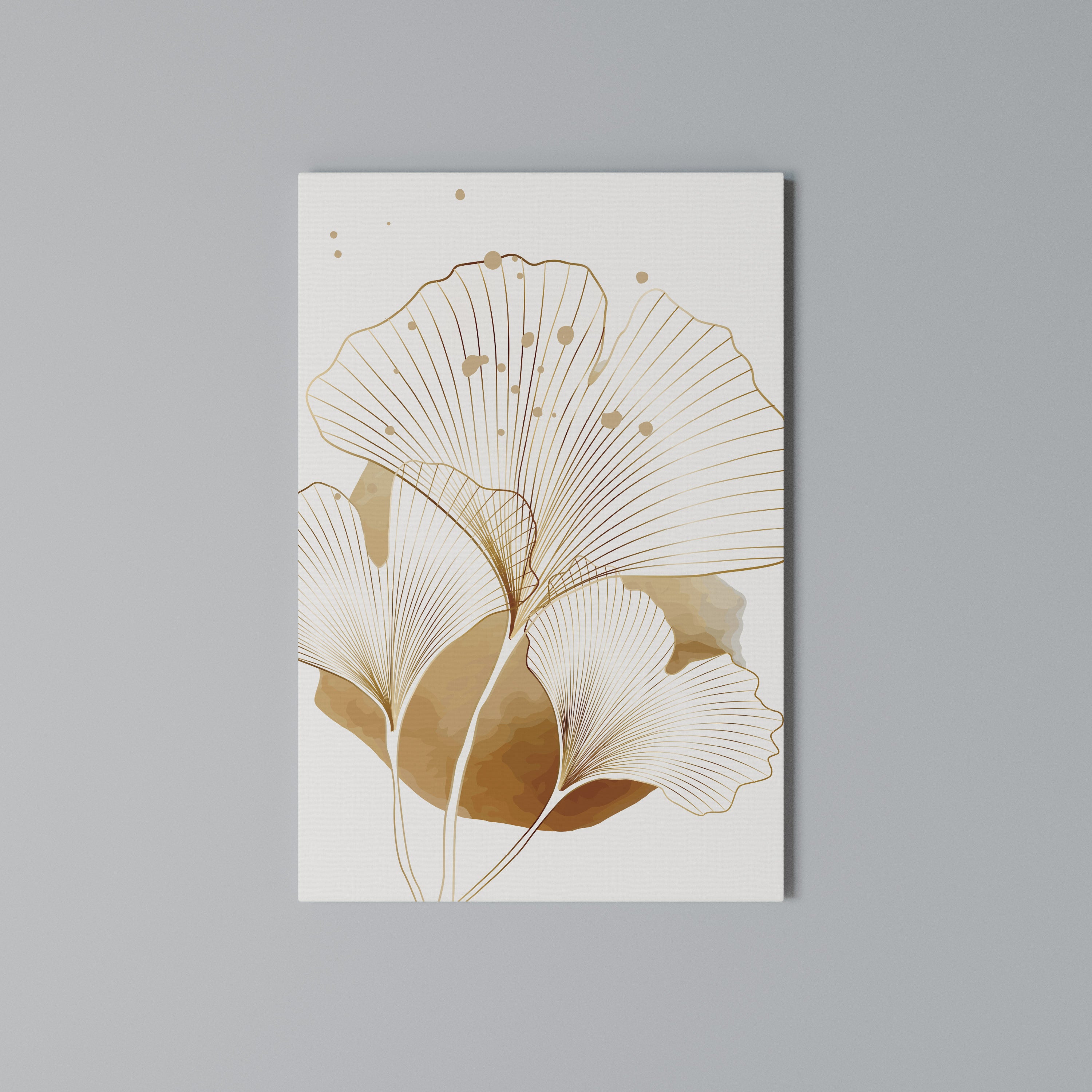 GOLDEN GINKGO DREAMS Κατακόρυφος Πίνακας σε Καμβά