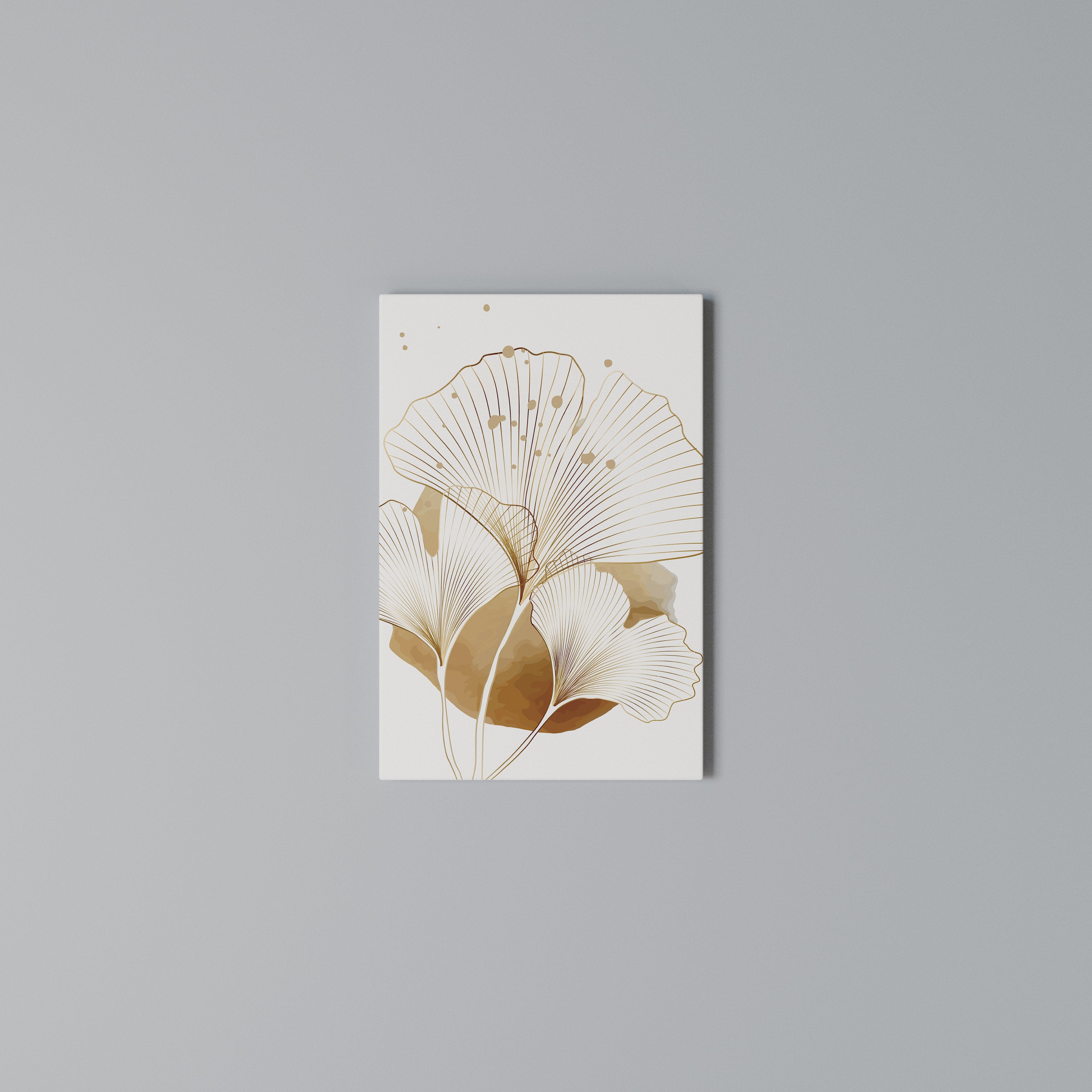 GOLDEN GINKGO DREAMS Κατακόρυφος Πίνακας σε Καμβά