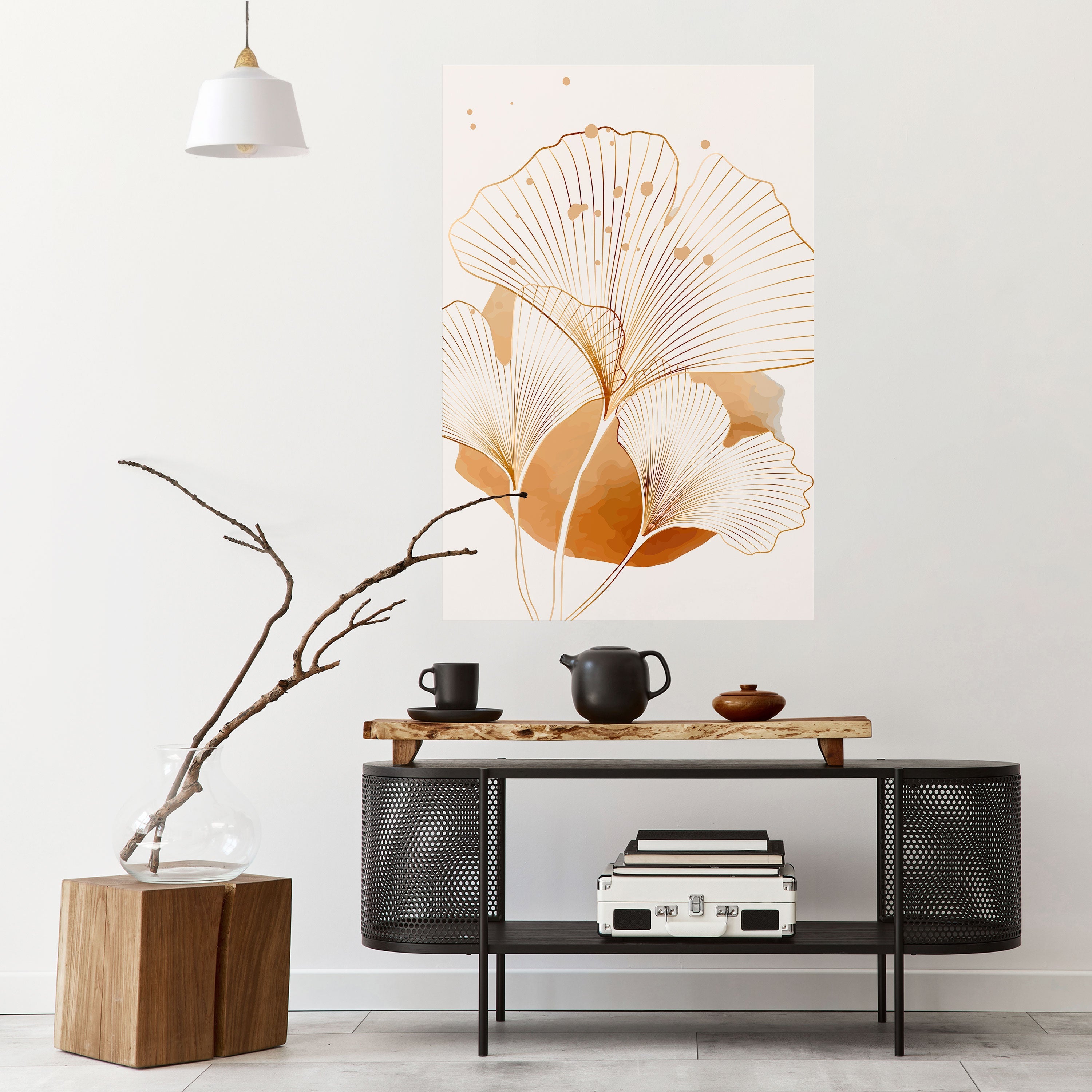 GOLDEN GINKGO DREAMS Αφίσα με κόλλα και κολλήματα