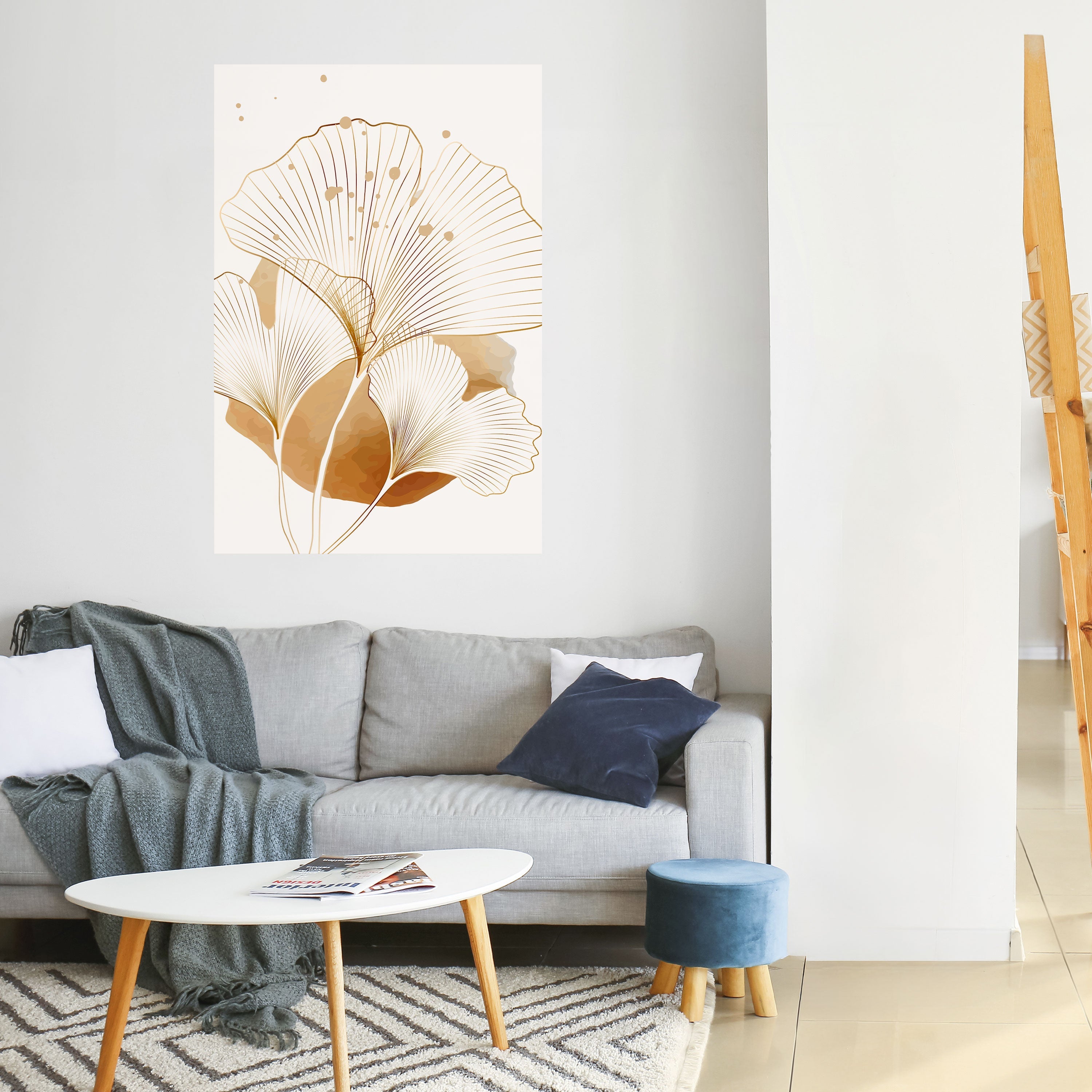 GOLDEN GINKGO DREAMS Αφίσα με κόλλα και κολλήματα