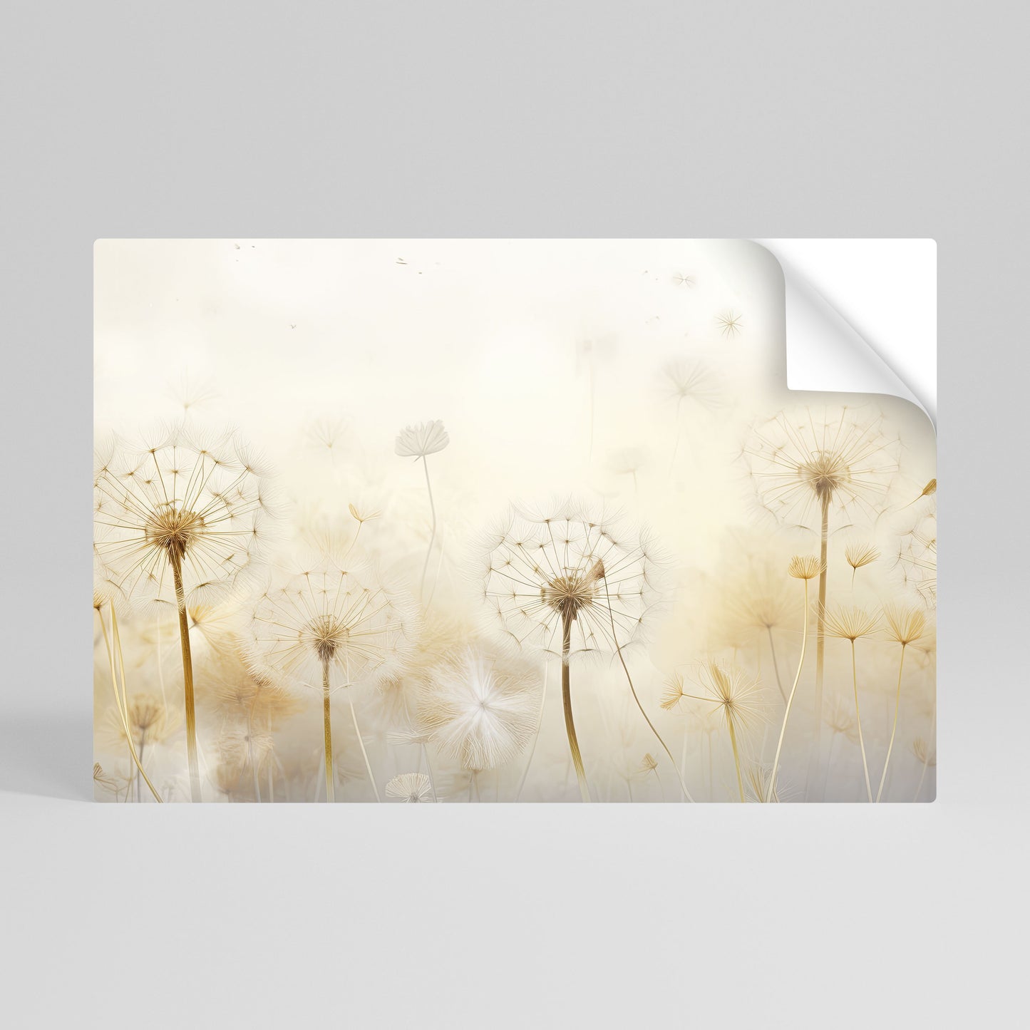 DREAMY DANDELION FIELDS Αυτοκόλλητη Αφίσα οριζόντια