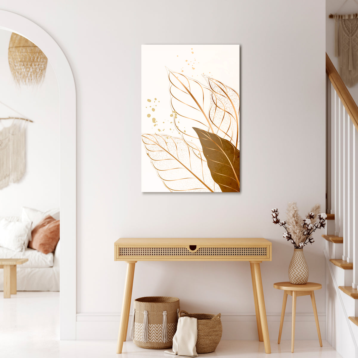 ELEGANCE IN FOLIAGE Κατακόρυφος Πίνακας σε Καμβά